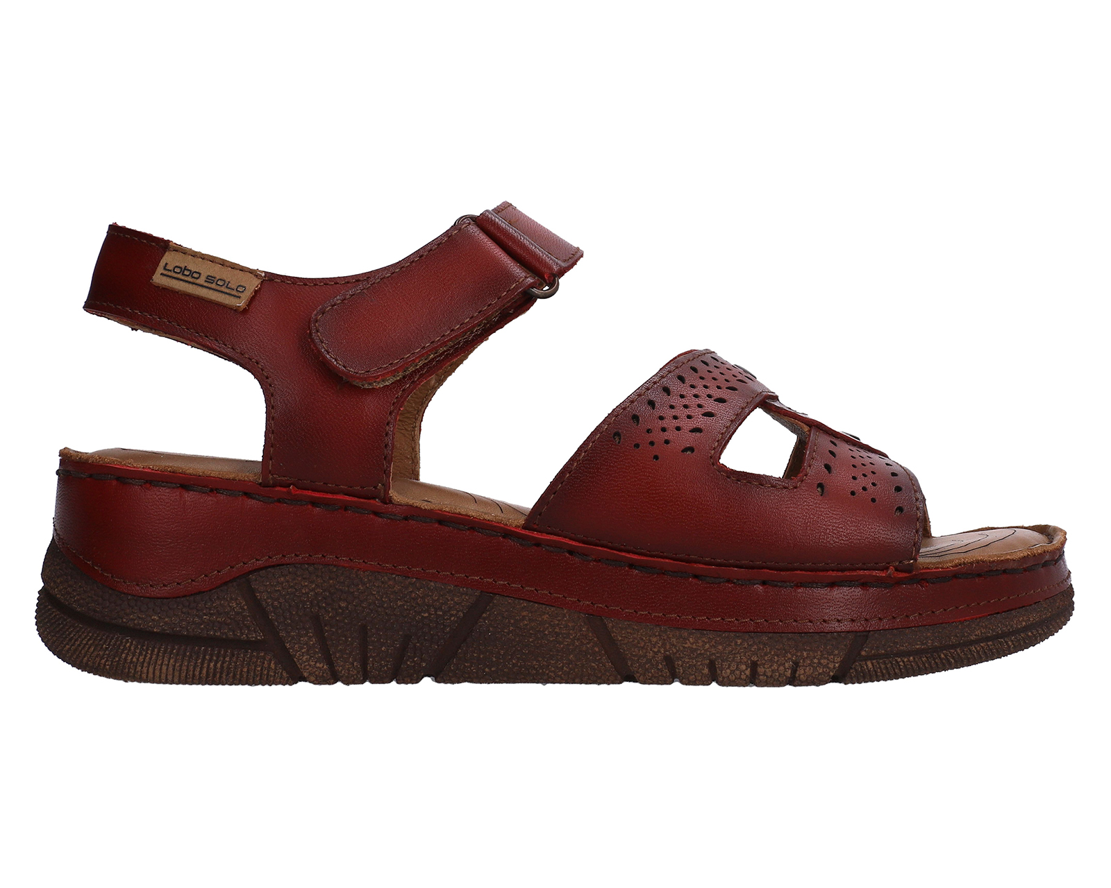 Foto 2 | Foto 2 | Sandalias Confort Lobo Solo de Piel para Mujer