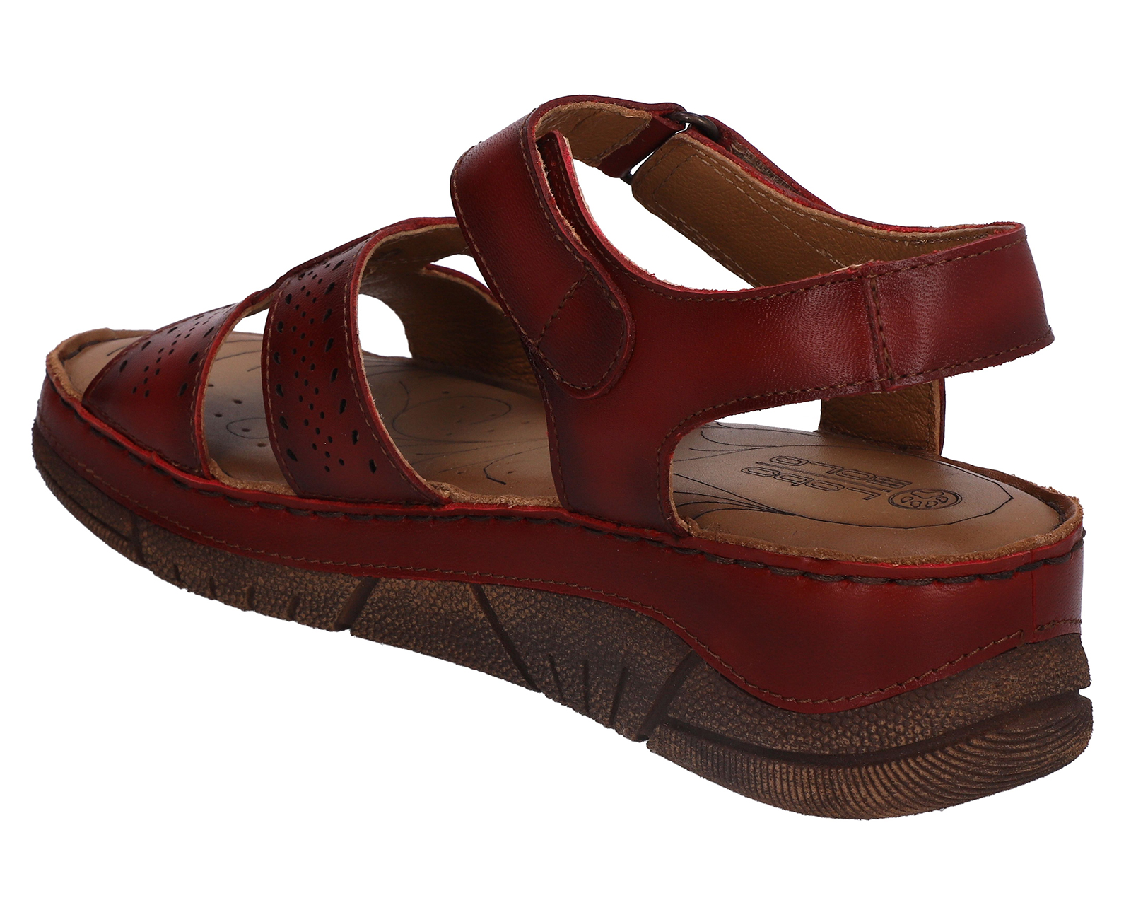 Foto 3 | Foto 3 | Sandalias Confort Lobo Solo de Piel para Mujer