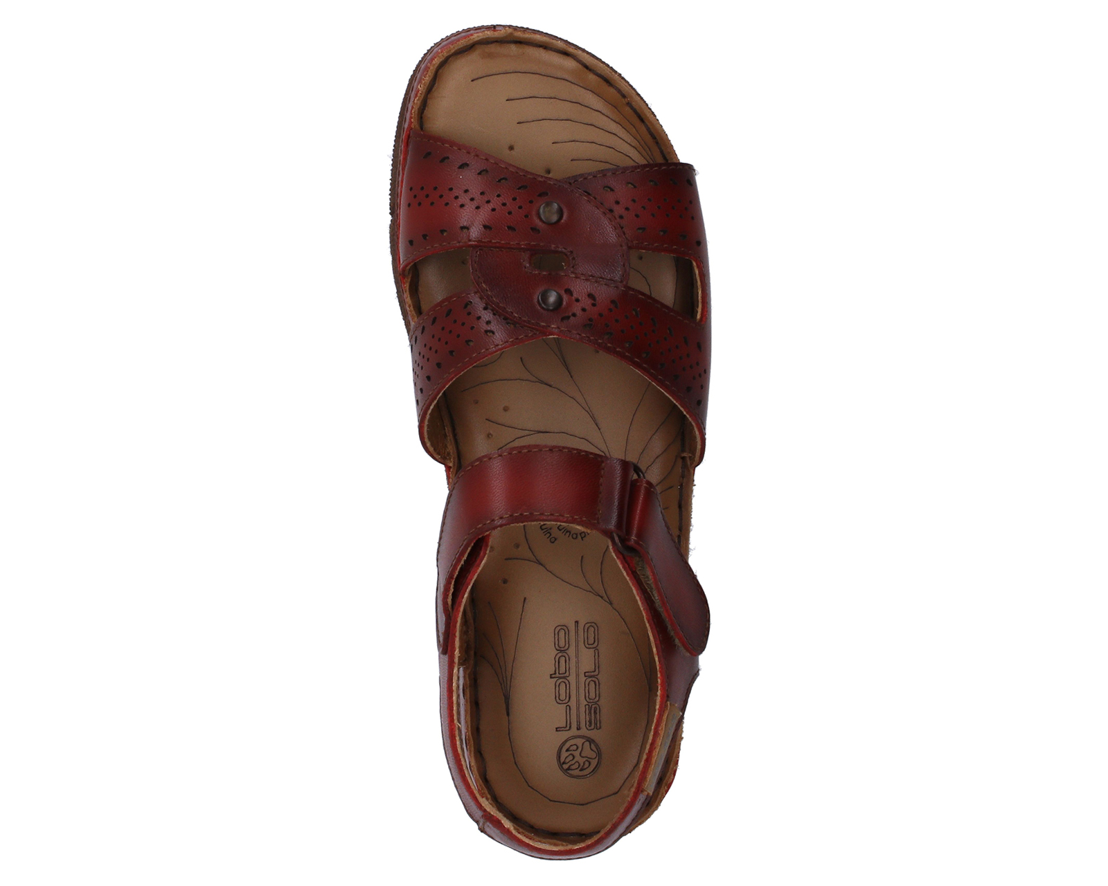 Foto 5 | Foto 5 | Sandalias Confort Lobo Solo de Piel para Mujer