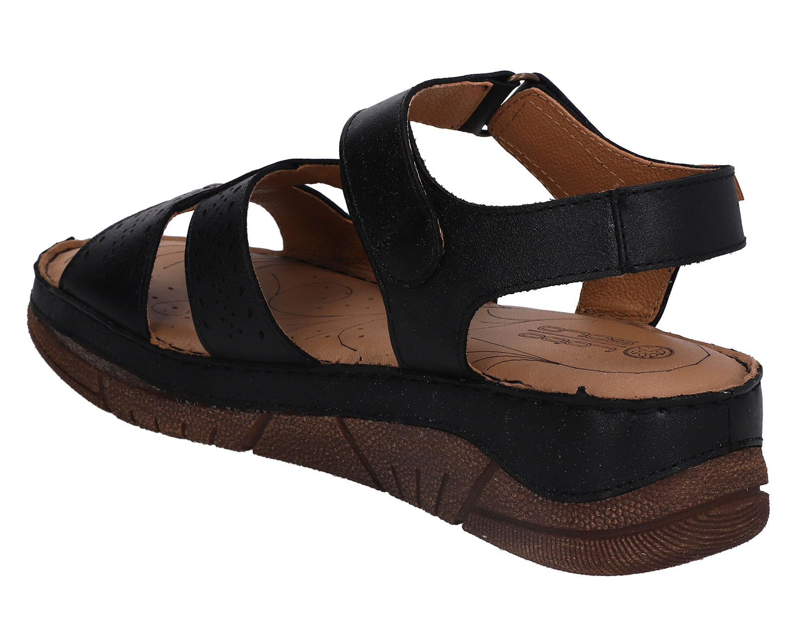 Foto 3 | Foto 3 | Sandalias Confort Lobo Solo de Piel para Mujer