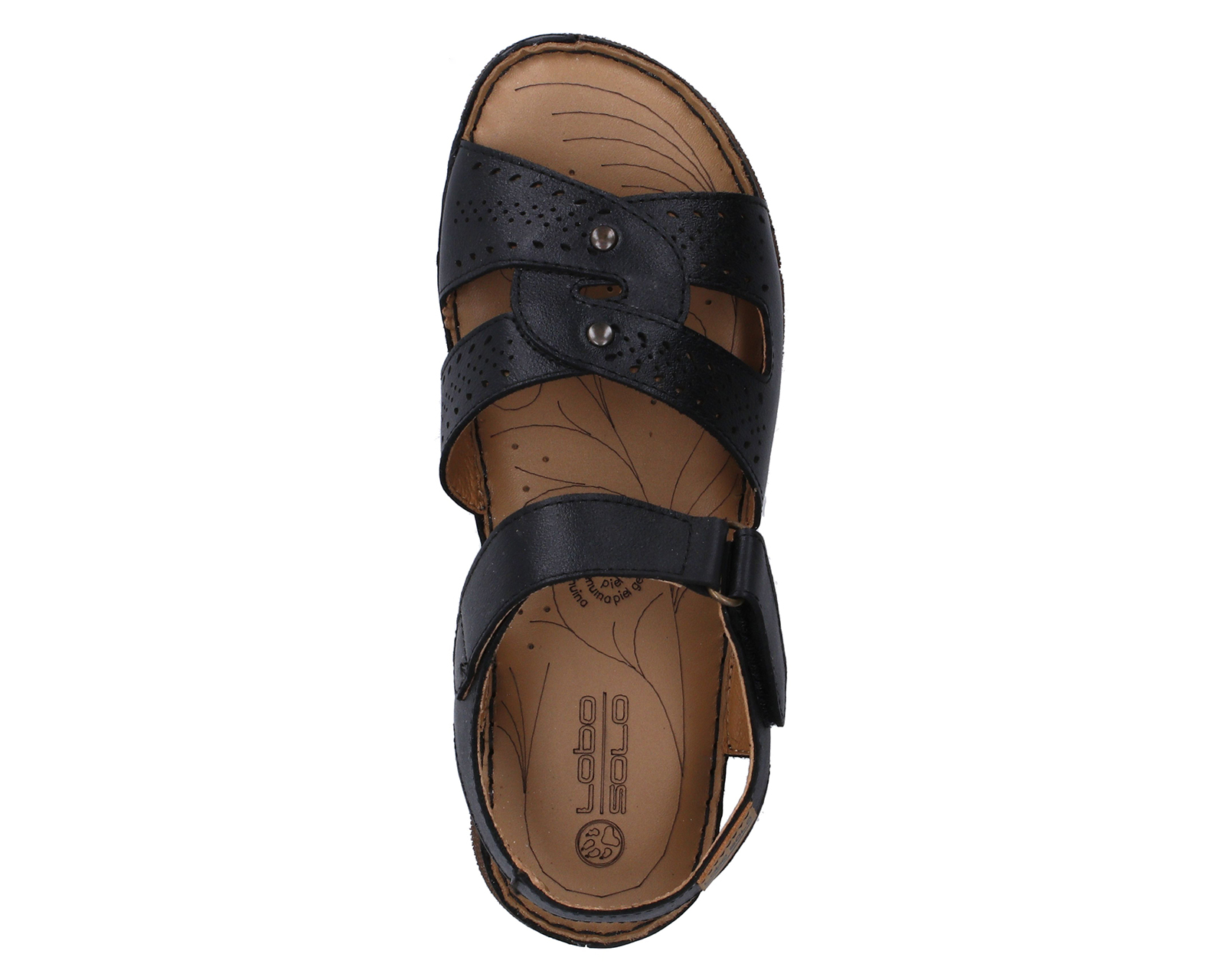 Foto 5 | Foto 5 | Sandalias Confort Lobo Solo de Piel para Mujer