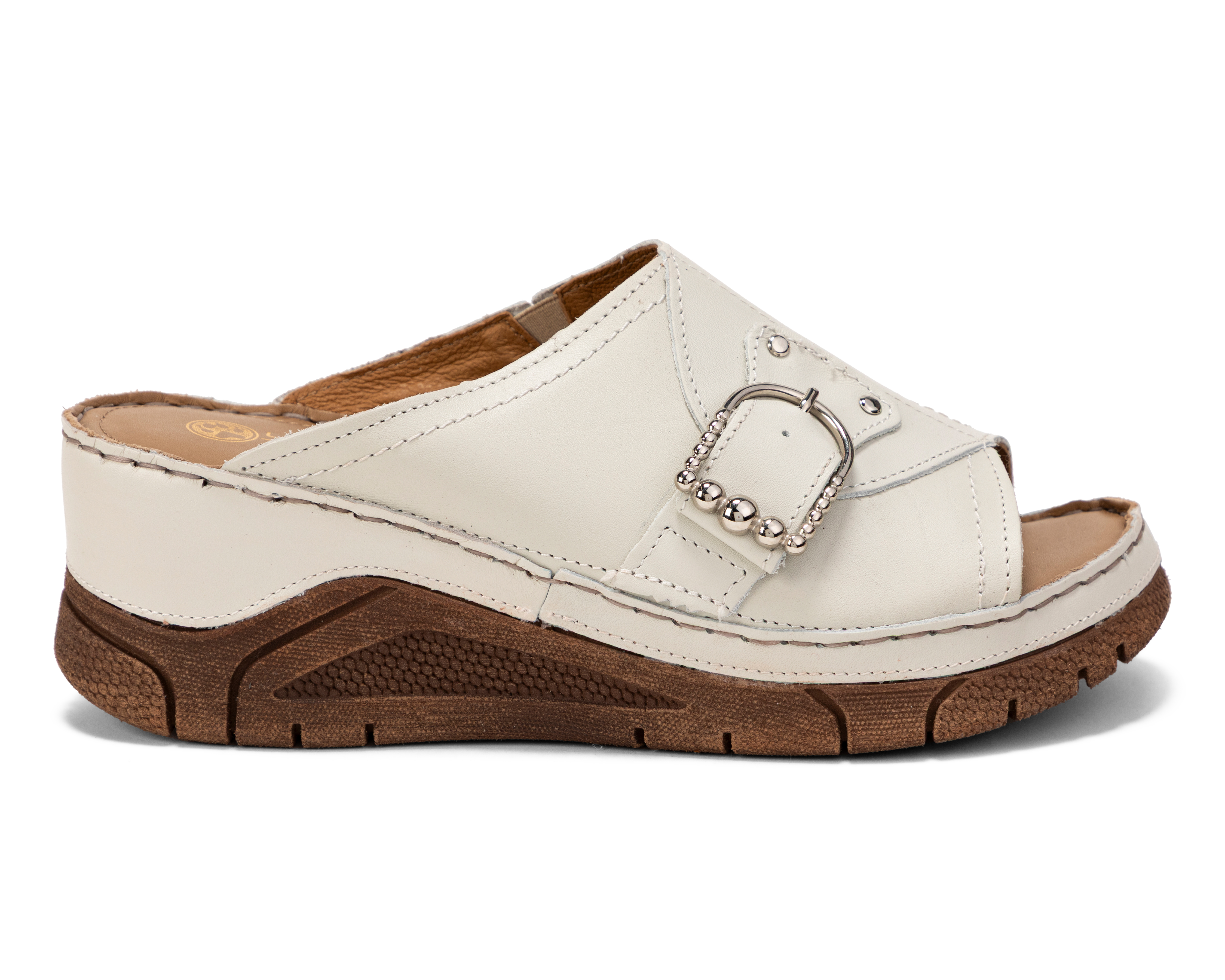 Foto 2 | Foto 2 | Sandalias Confort Lobo Solo de Piel para Mujer