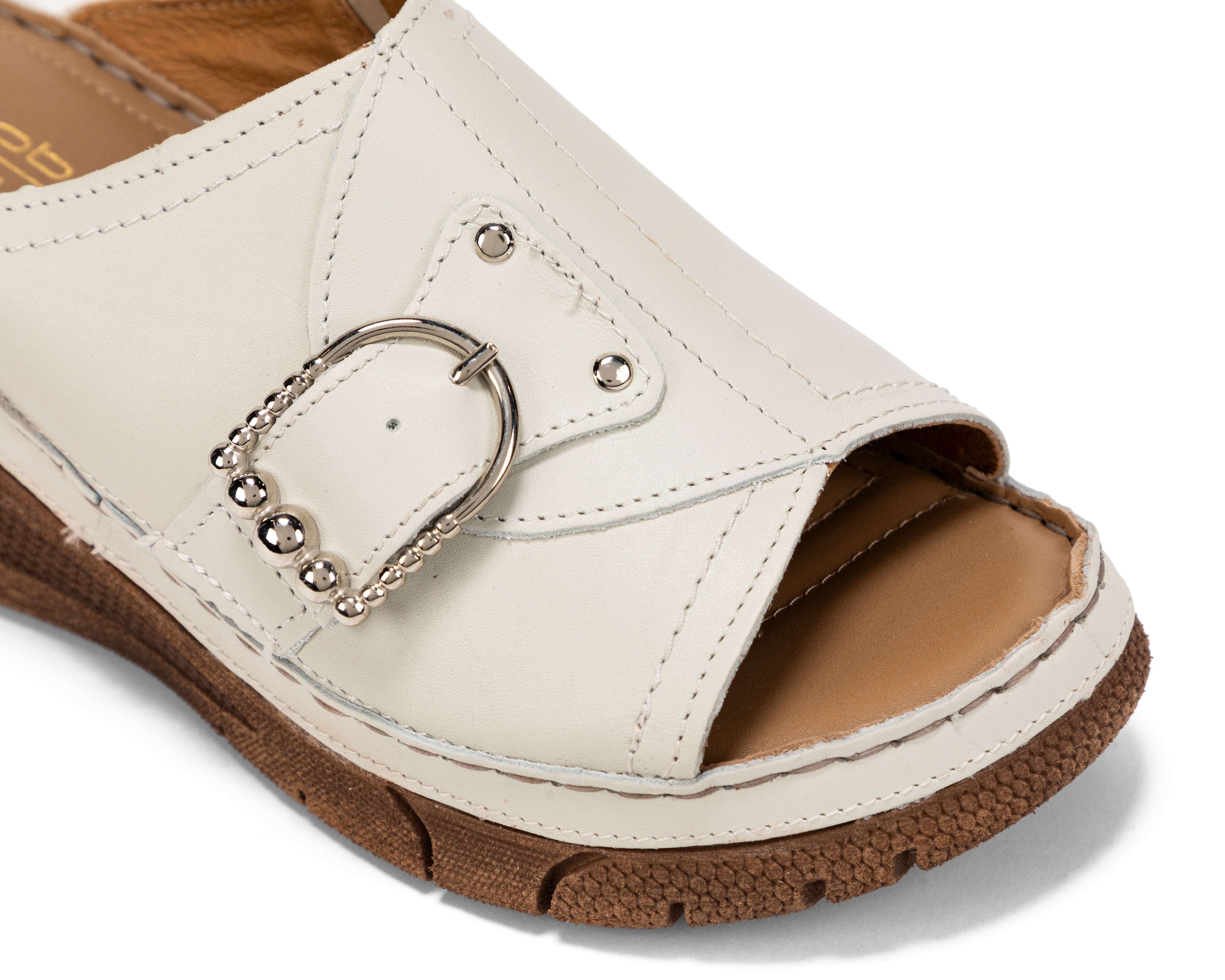 Foto 7 pulgar | Foto 6 | Sandalias Confort Lobo Solo de Piel para Mujer