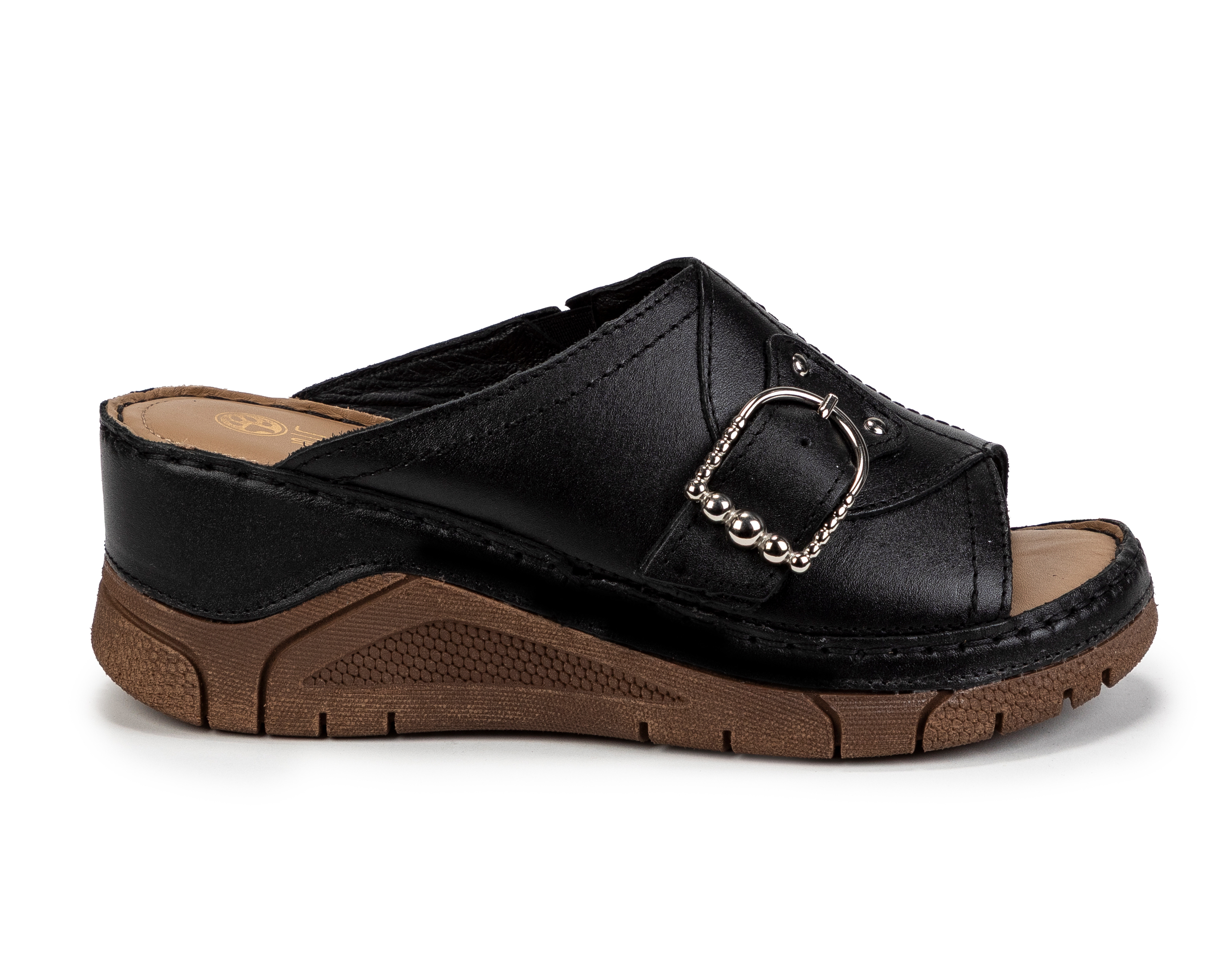 Foto 3 pulgar | Foto 2 | Sandalias Confort Lobo Solo de Piel para Mujer