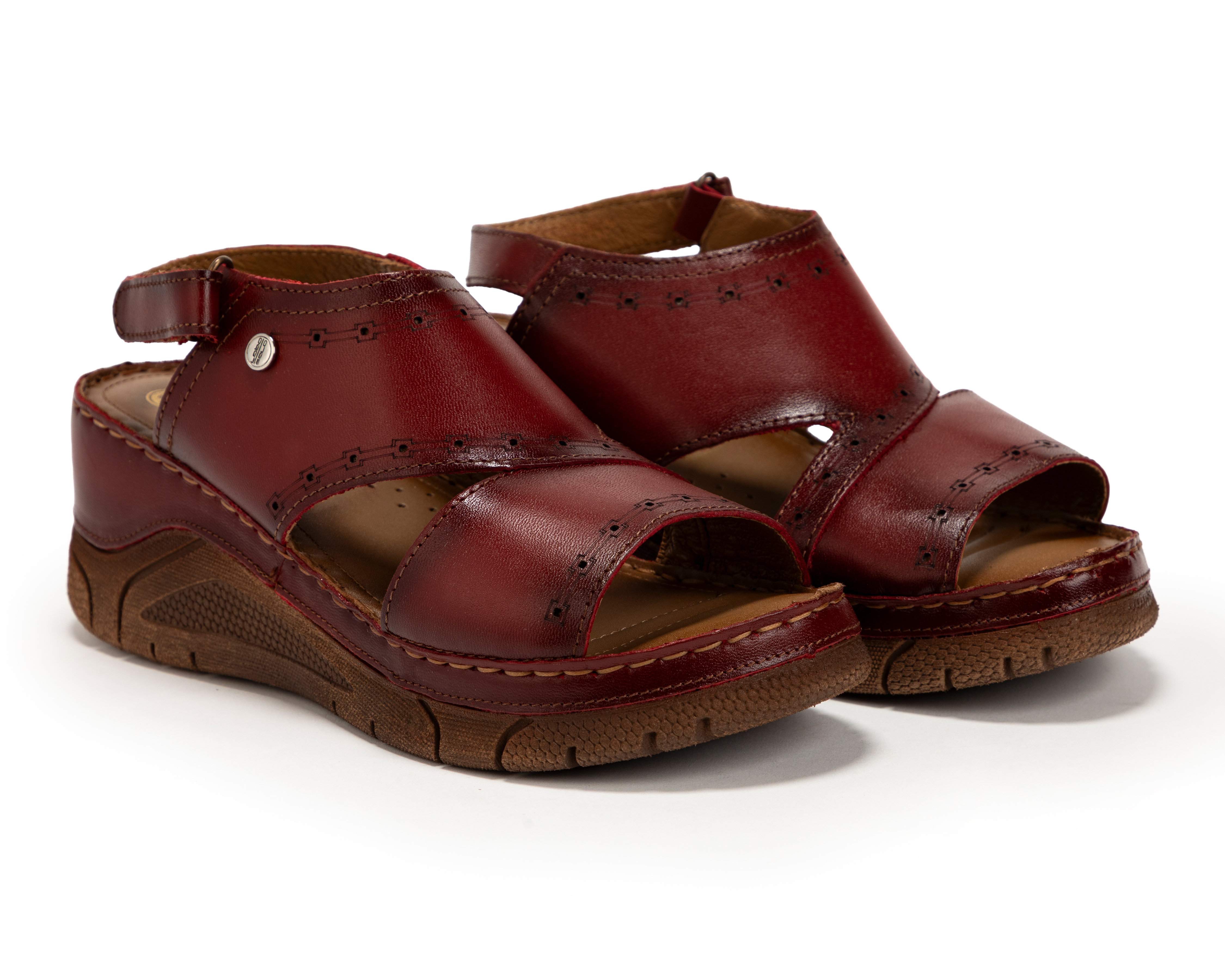 Sandalias Confort Lobo Solo de Piel para Mujer