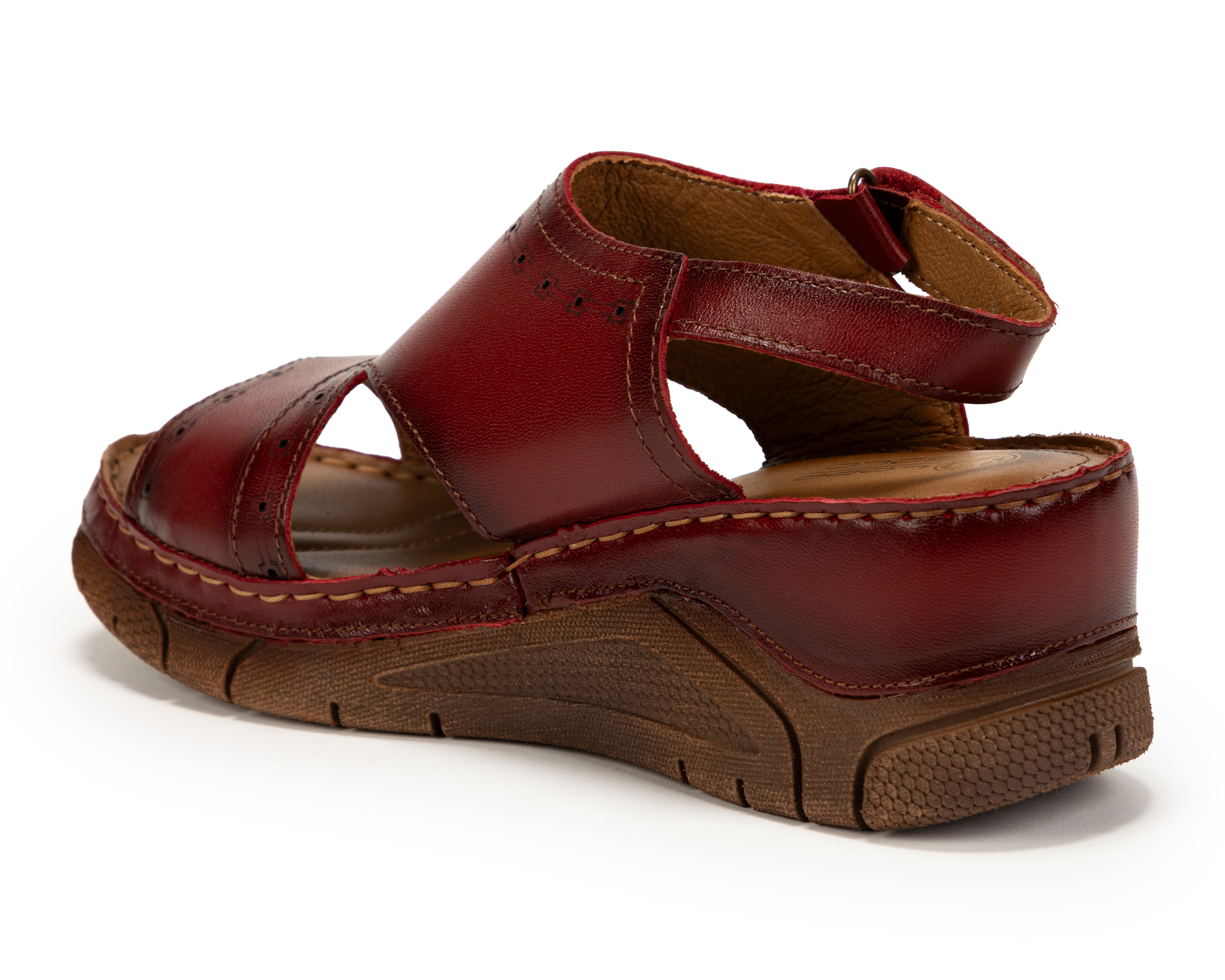 Foto 3 | Foto 3 | Sandalias Confort Lobo Solo de Piel para Mujer