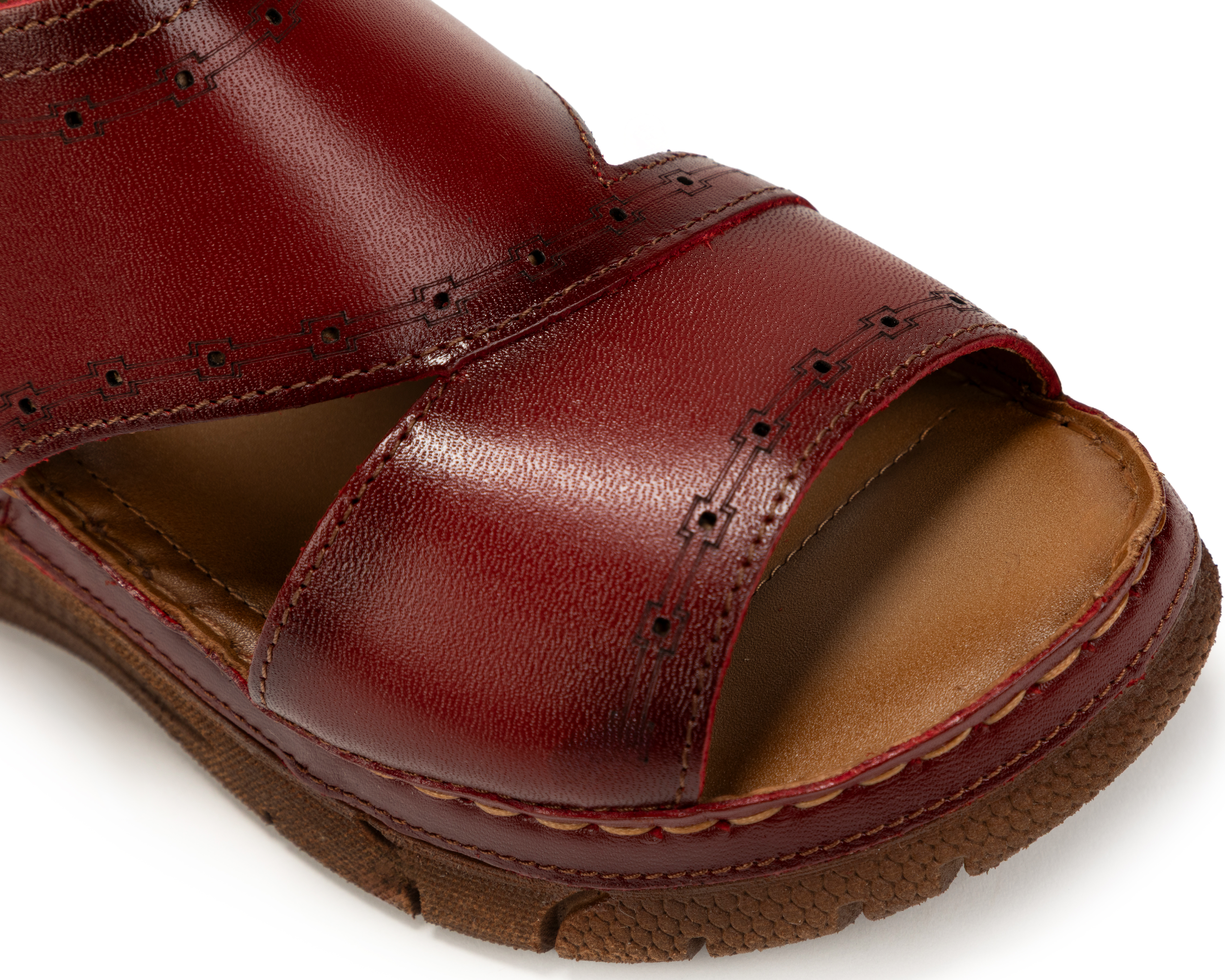 Foto 6 | Foto 6 | Sandalias Confort Lobo Solo de Piel para Mujer