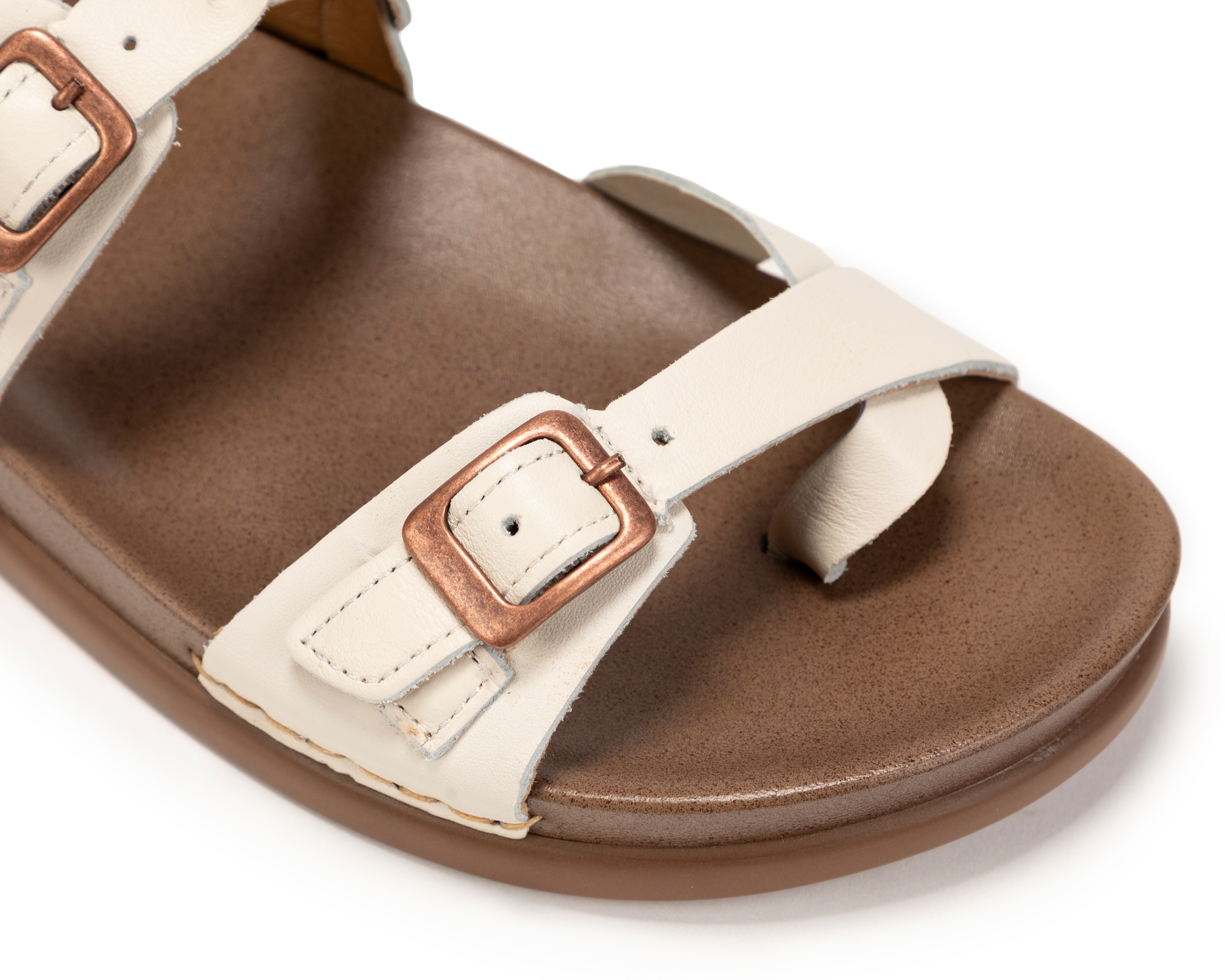 Foto 7 pulgar | Foto 6 | Sandalias Confort Lobo Solo de Piel para Mujer