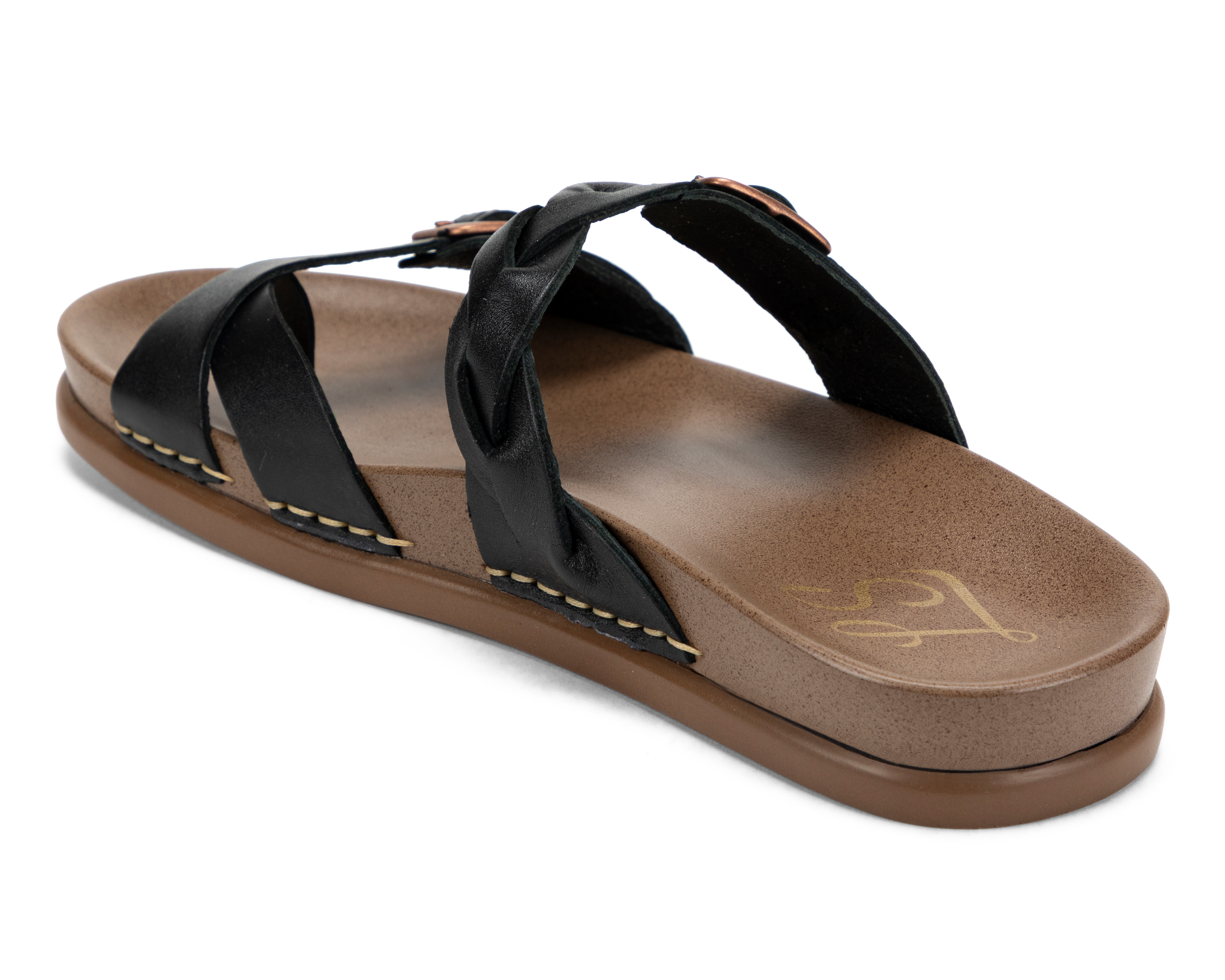 Foto 4 pulgar | Foto 3 | Sandalias Confort Lobo Solo de Piel para Mujer