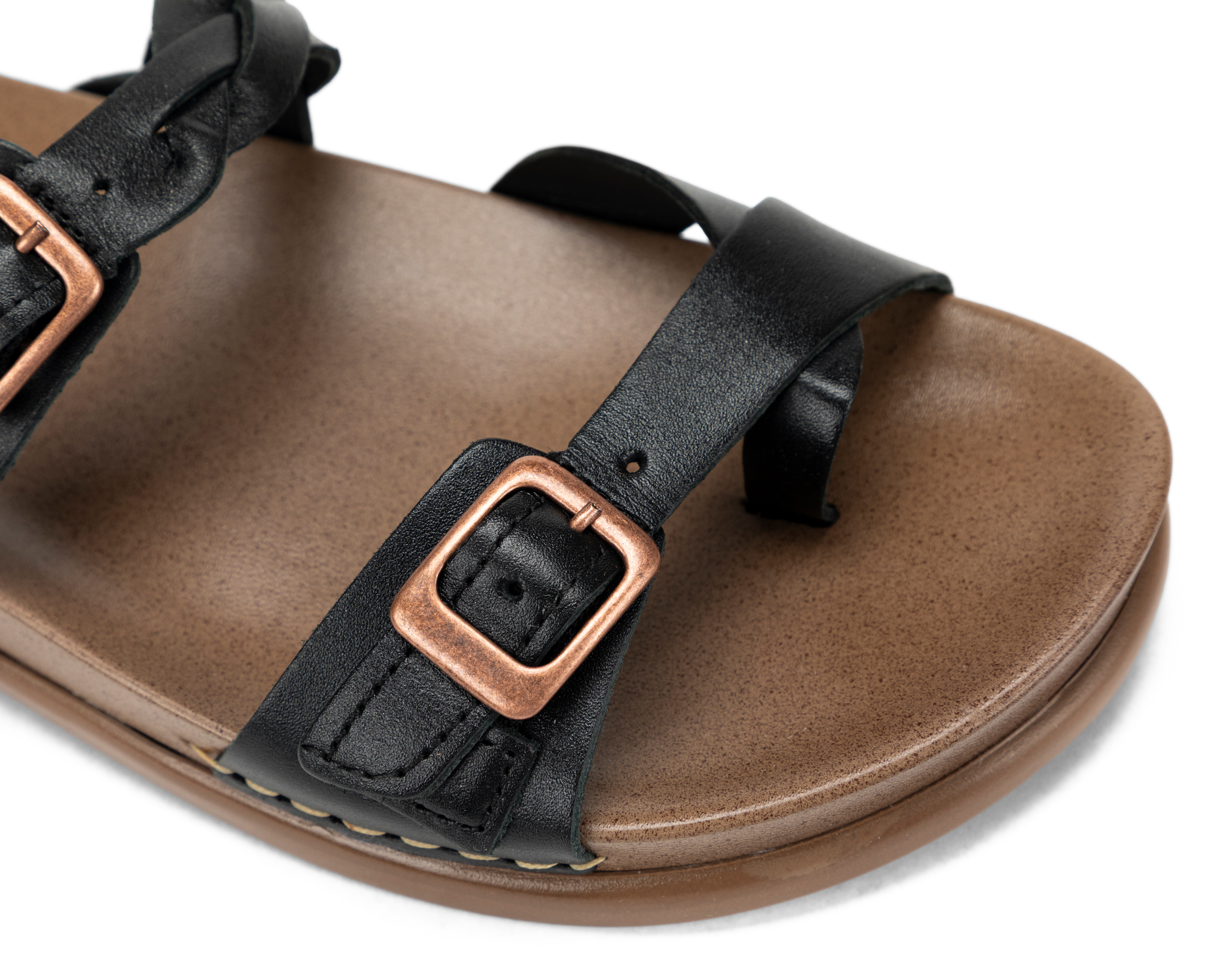 Foto 7 pulgar | Foto 6 | Sandalias Confort Lobo Solo de Piel para Mujer