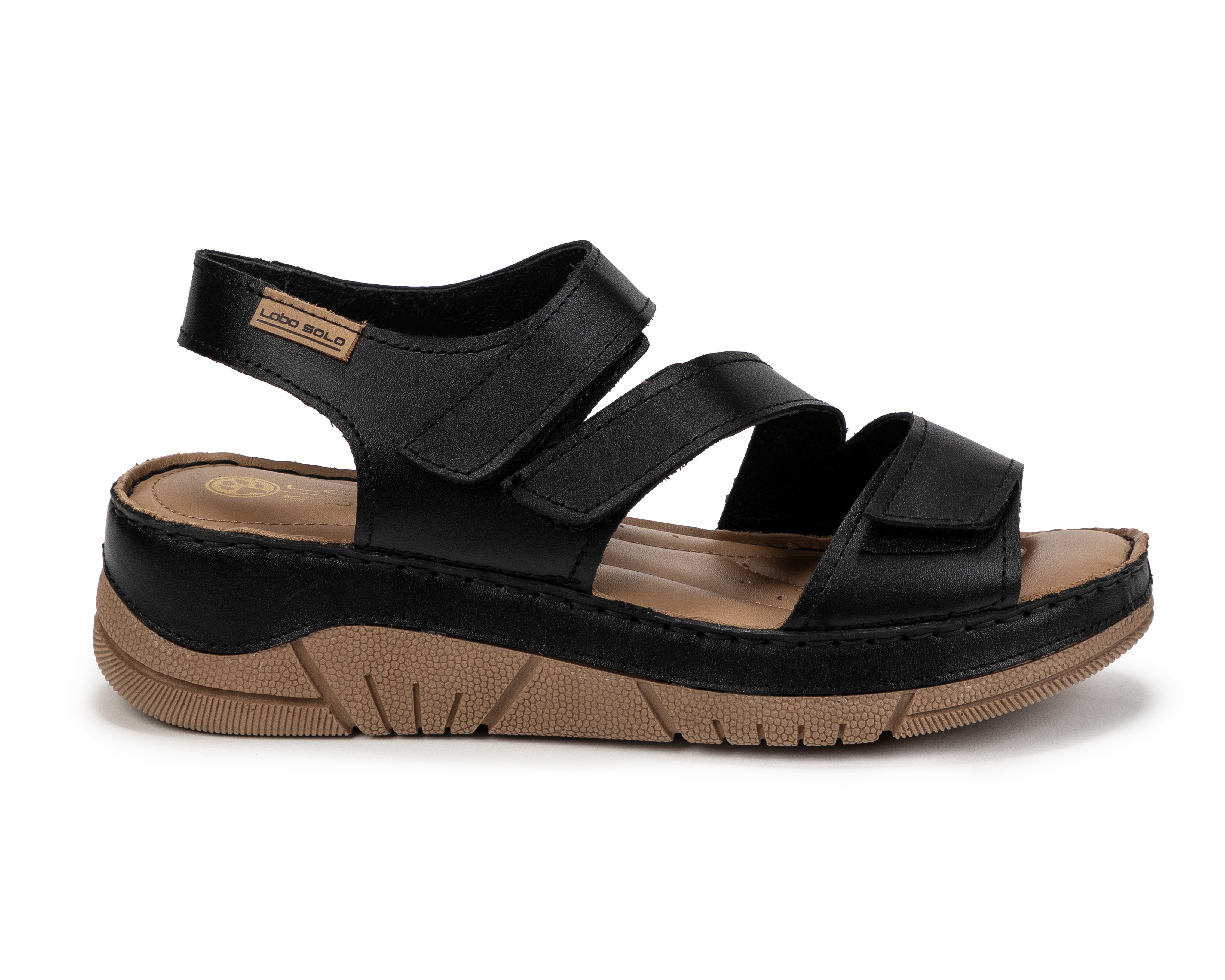 Foto 2 | Foto 2 | Sandalias Confort Lobo Solo de Piel para Mujer