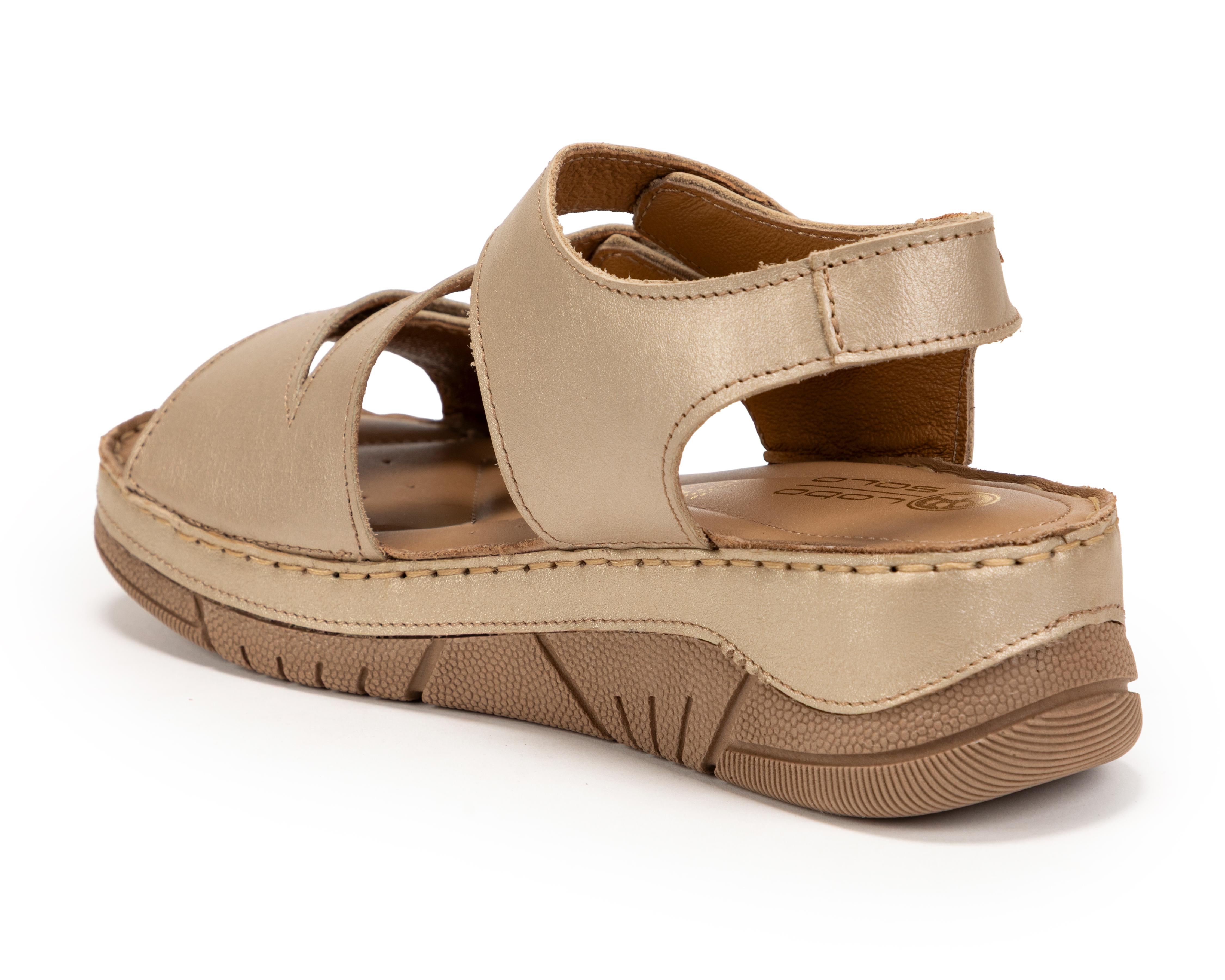 Foto 4 pulgar | Foto 3 | Sandalias Confort Lobo Solo de Piel para Mujer