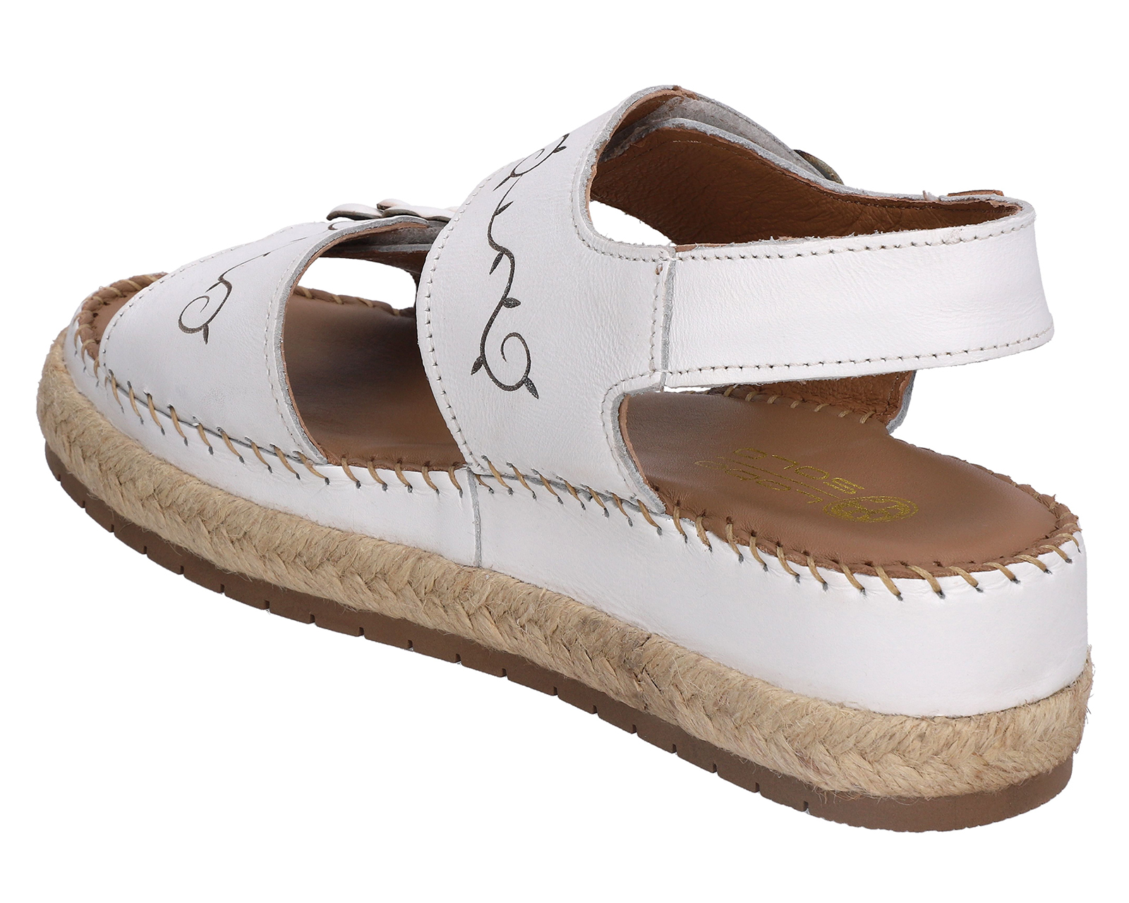 Foto 4 pulgar | Foto 3 | Sandalias Confort Lobo Solo de Piel para Mujer