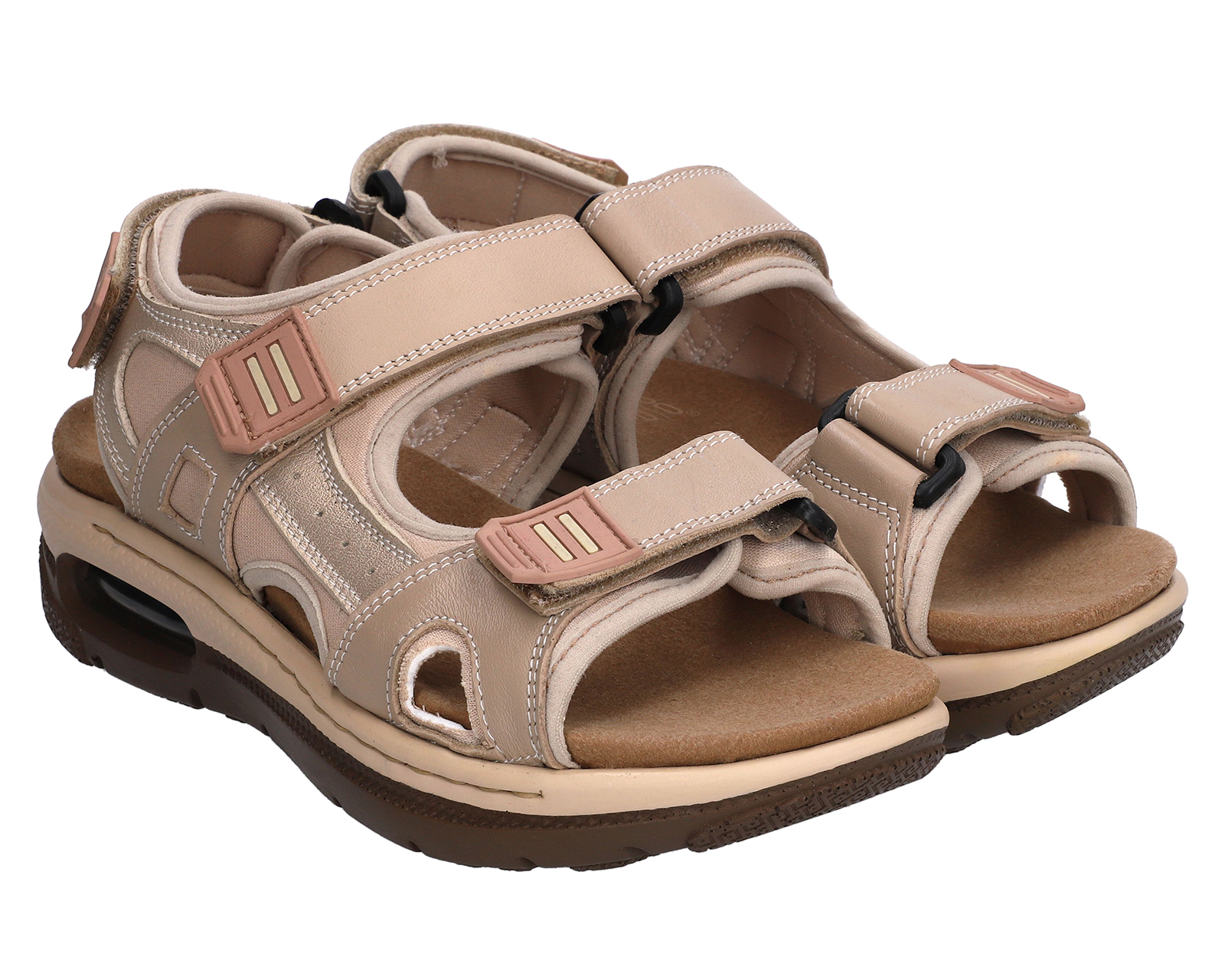 Foto 2 pulgar | Foto 1 | Sandalias Confort Lobo Solo de Piel para Mujer