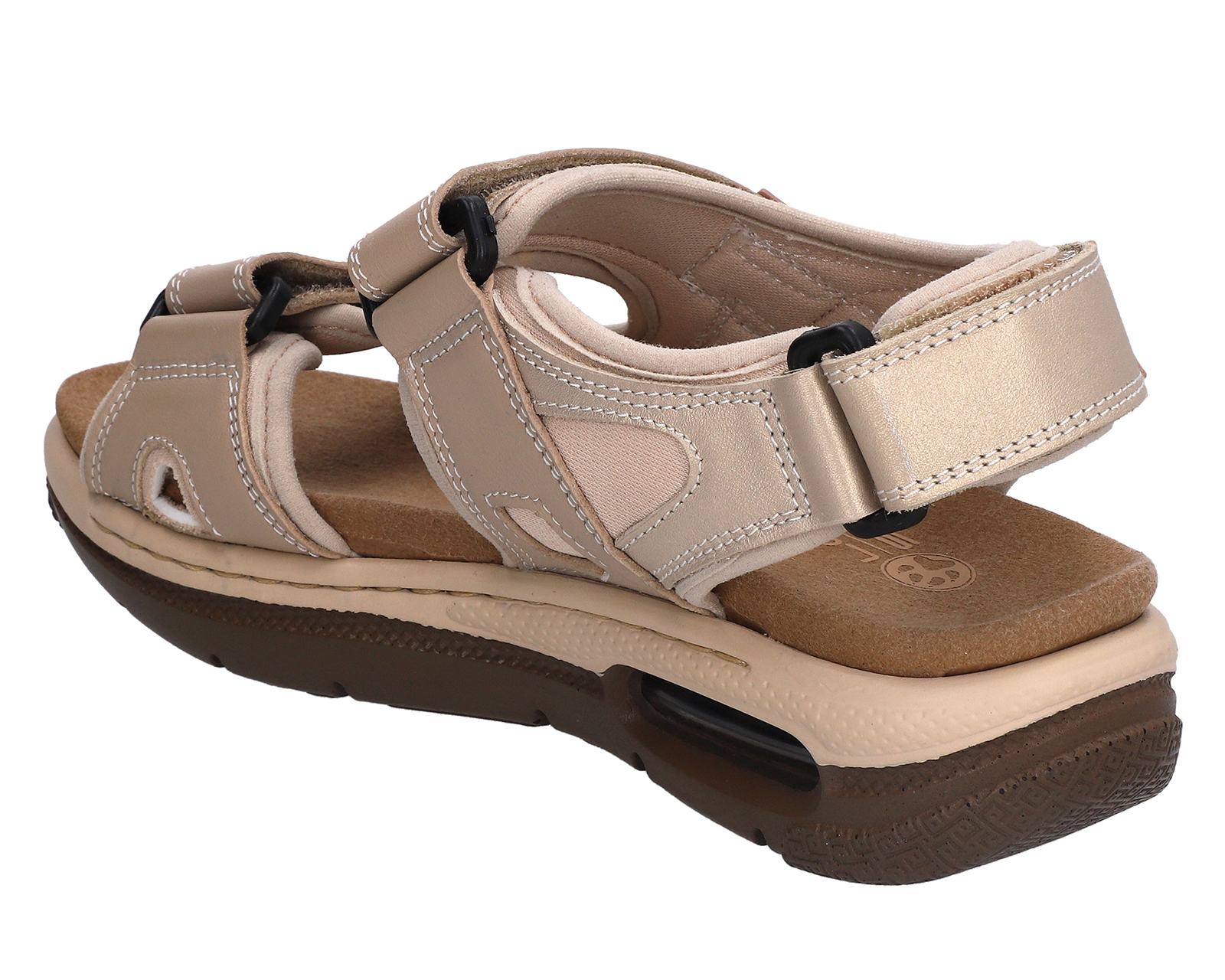 Foto 4 pulgar | Foto 3 | Sandalias Confort Lobo Solo de Piel para Mujer