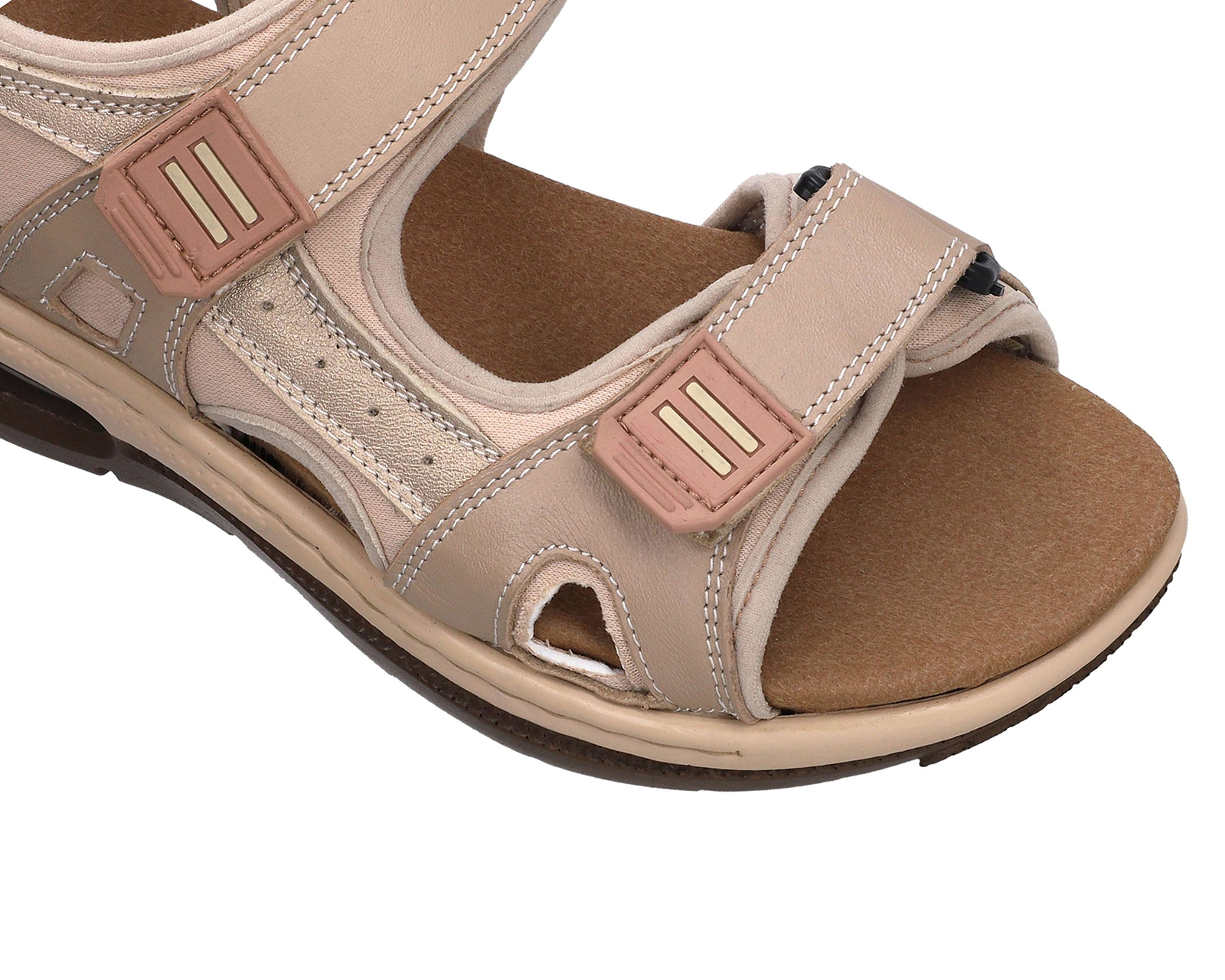 Foto 6 | Foto 6 | Sandalias Confort Lobo Solo de Piel para Mujer