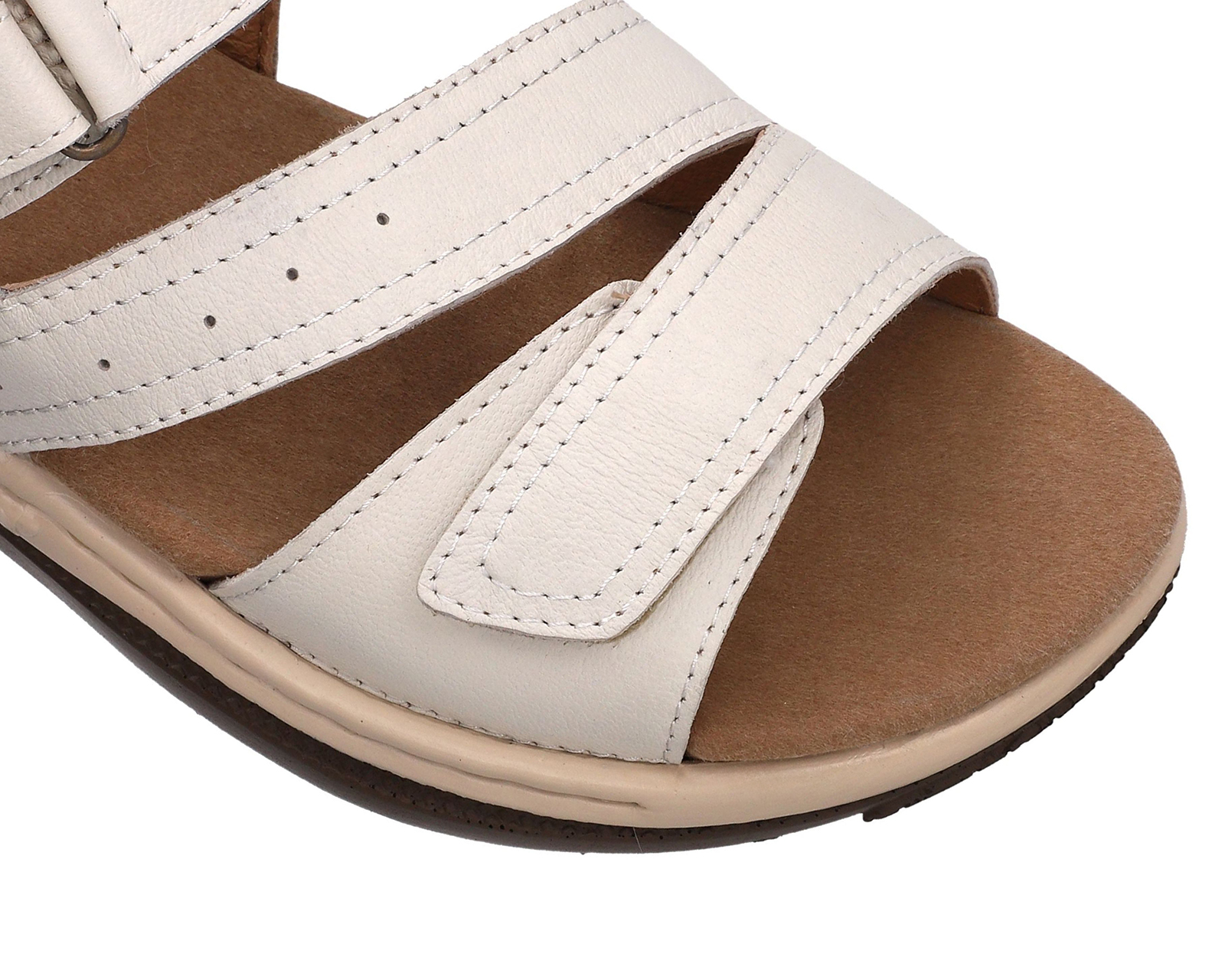 Foto 7 pulgar | Foto 6 | Sandalias Confort Lobo Solo de Piel para Mujer