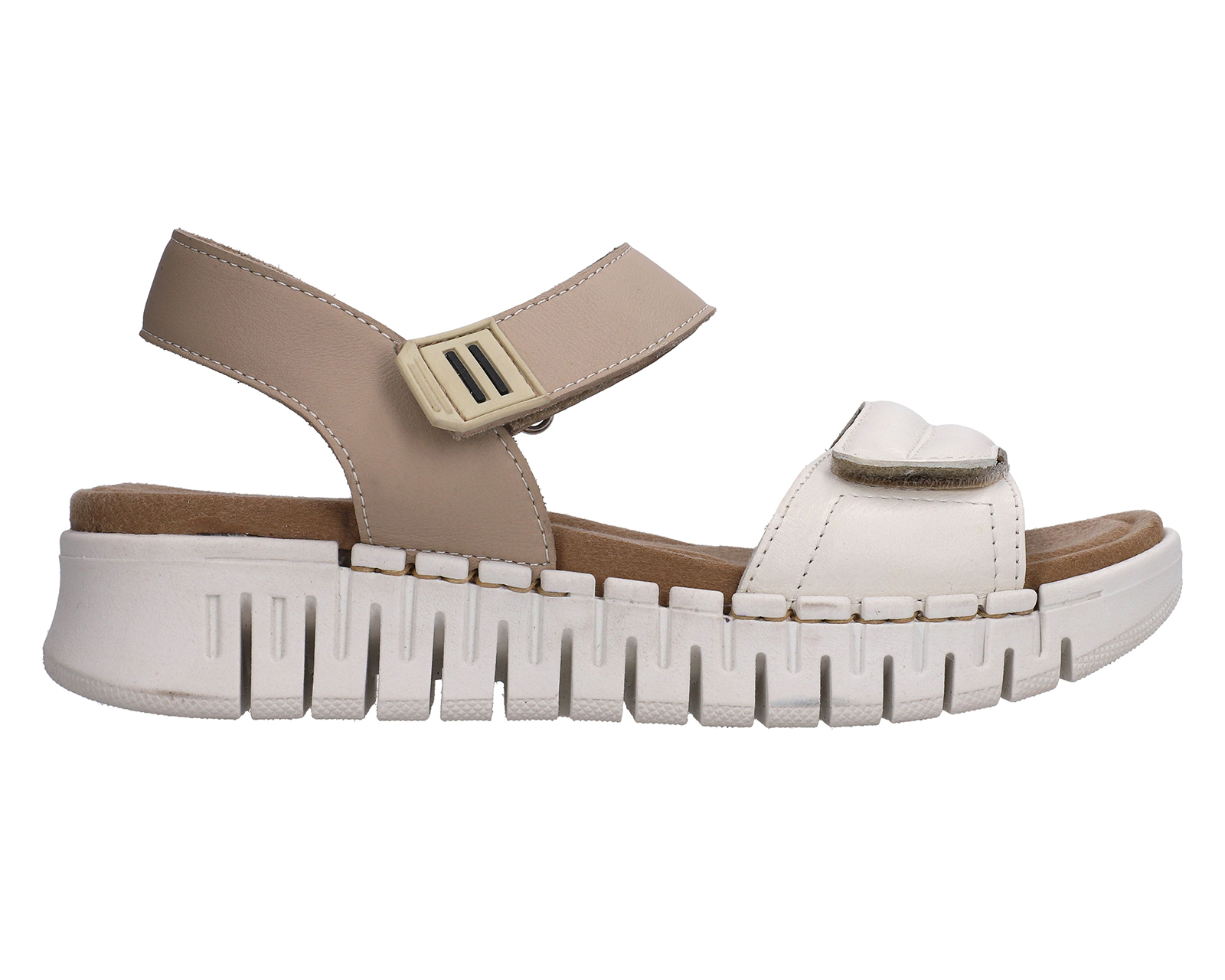 Foto 2 | Foto 2 | Sandalias Confort Lobo Solo de Piel para Mujer