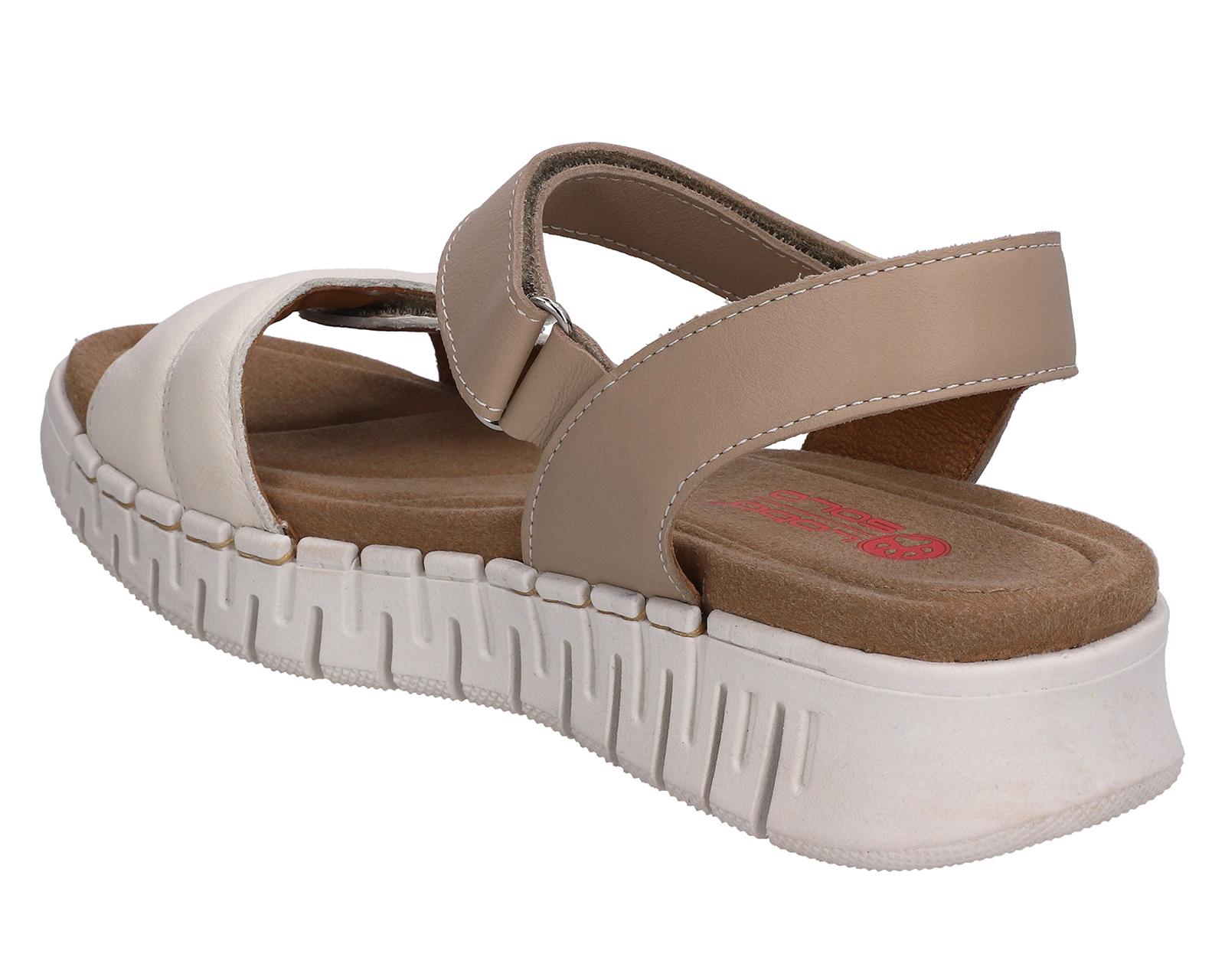 Foto 4 pulgar | Foto 3 | Sandalias Confort Lobo Solo de Piel para Mujer