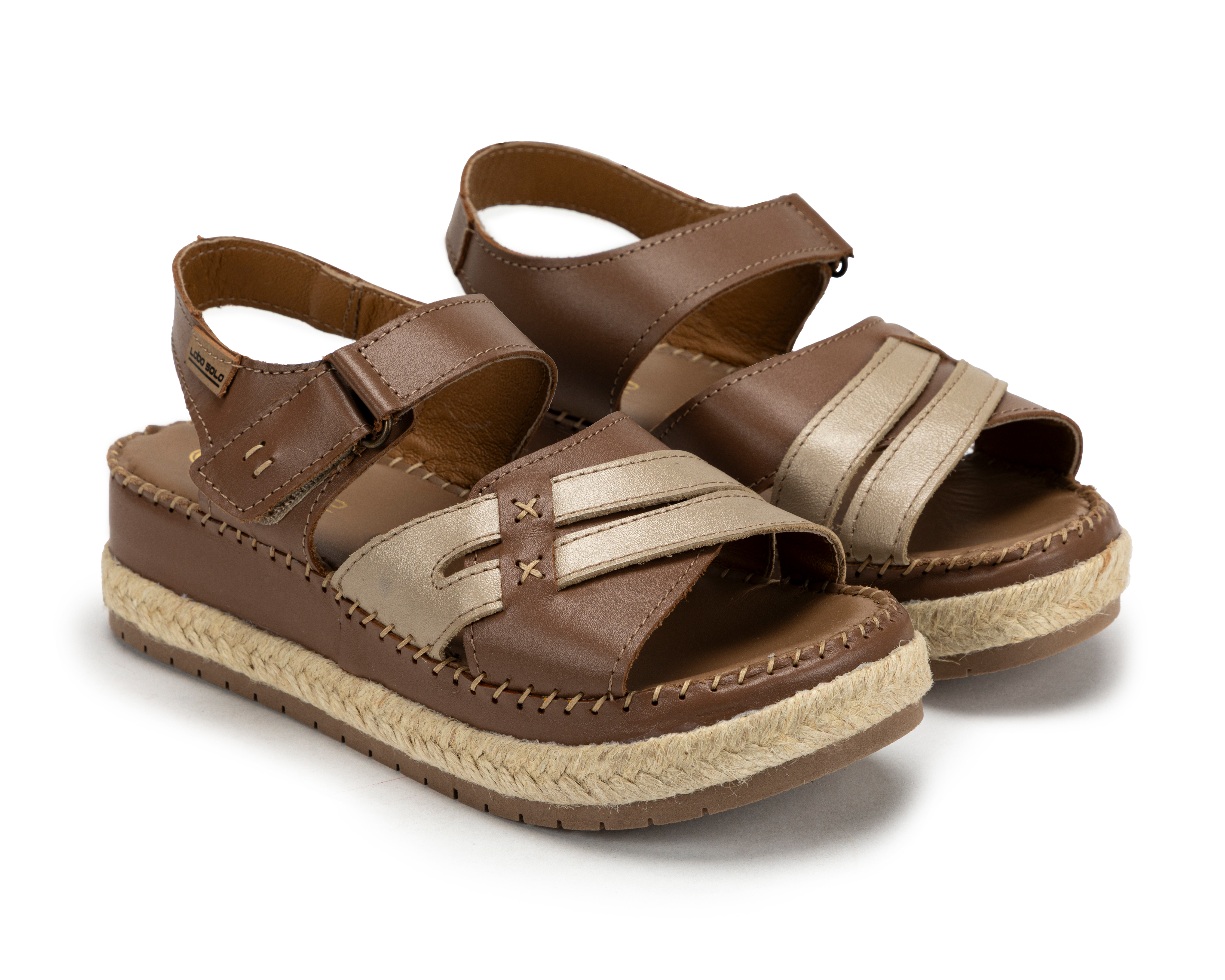 Sandalias Confort Lobo Solo de Piel para Mujer