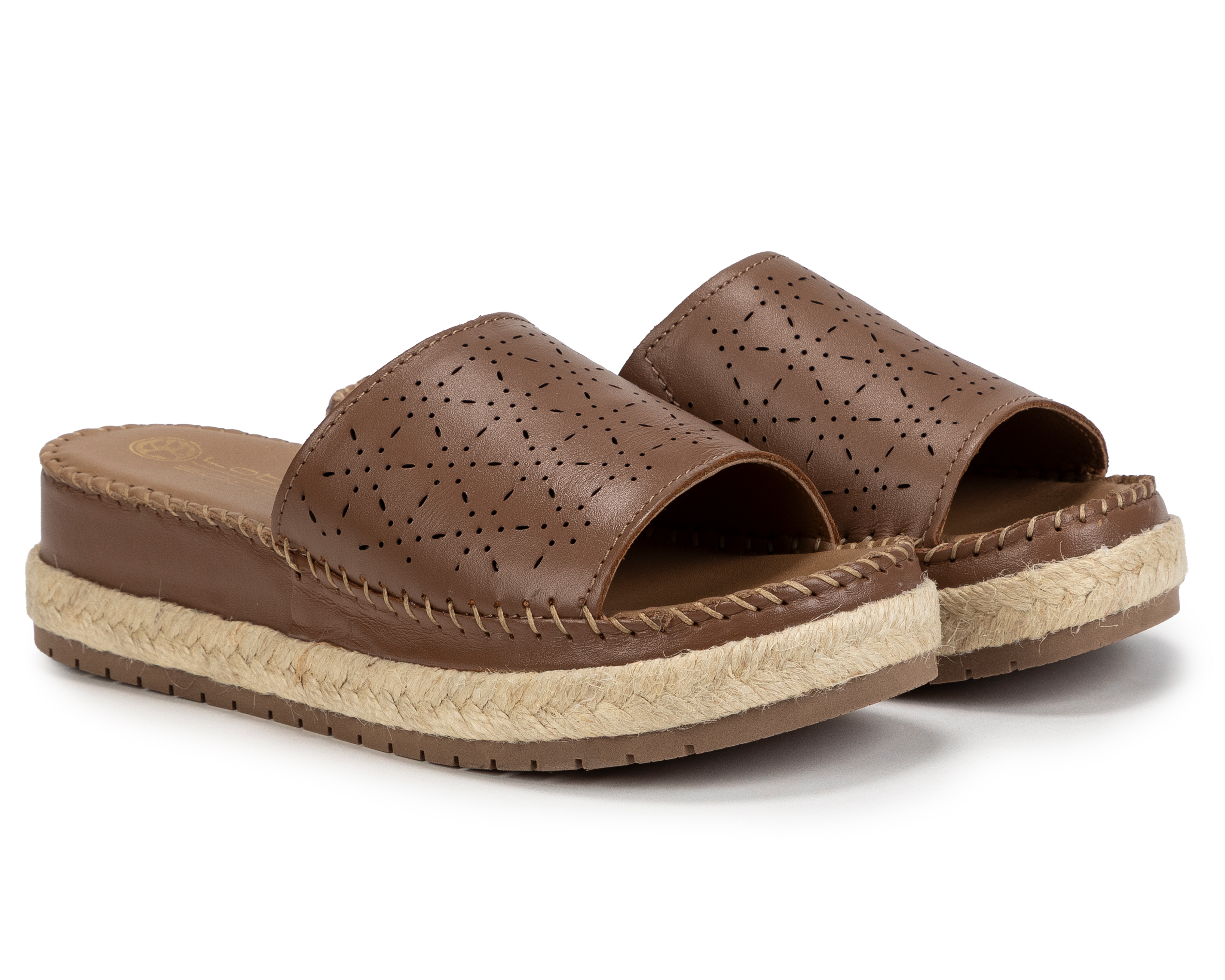 Foto 1 | Foto 1 | Sandalias Confort Lobo Solo de Piel para Mujer