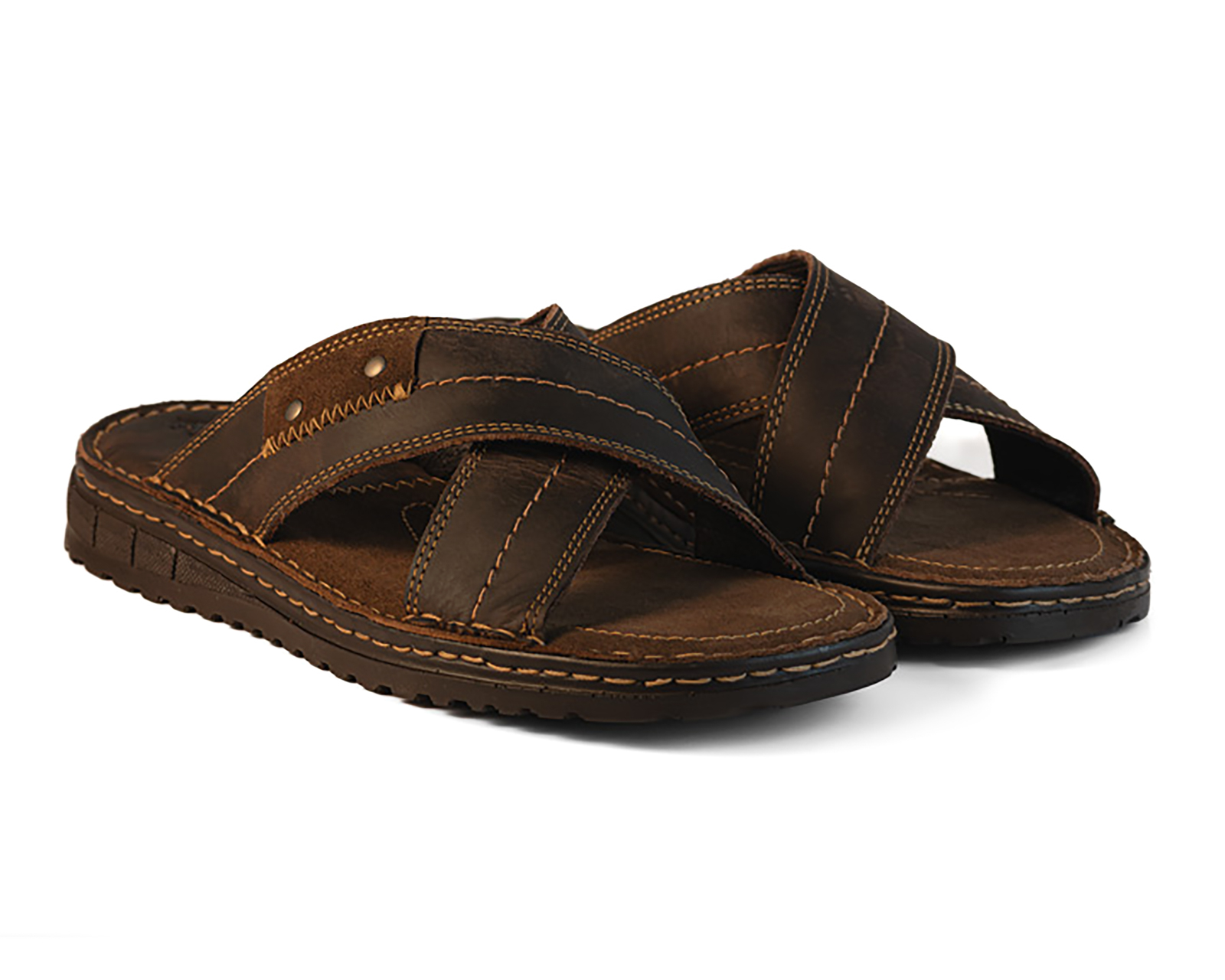 Sandalias Casuales Porto Sur de Piel para Hombre