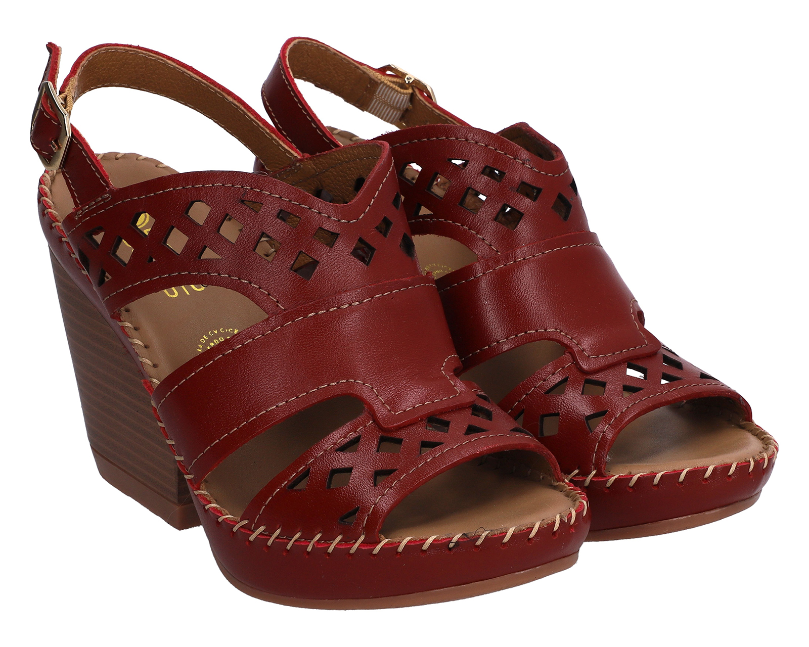 Foto 1 | Foto 1 | Sandalias Confort Lobo Solo de Piel para Mujer