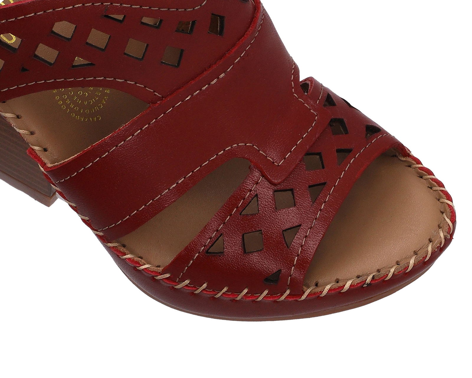 Foto 6 | Foto 6 | Sandalias Confort Lobo Solo de Piel para Mujer