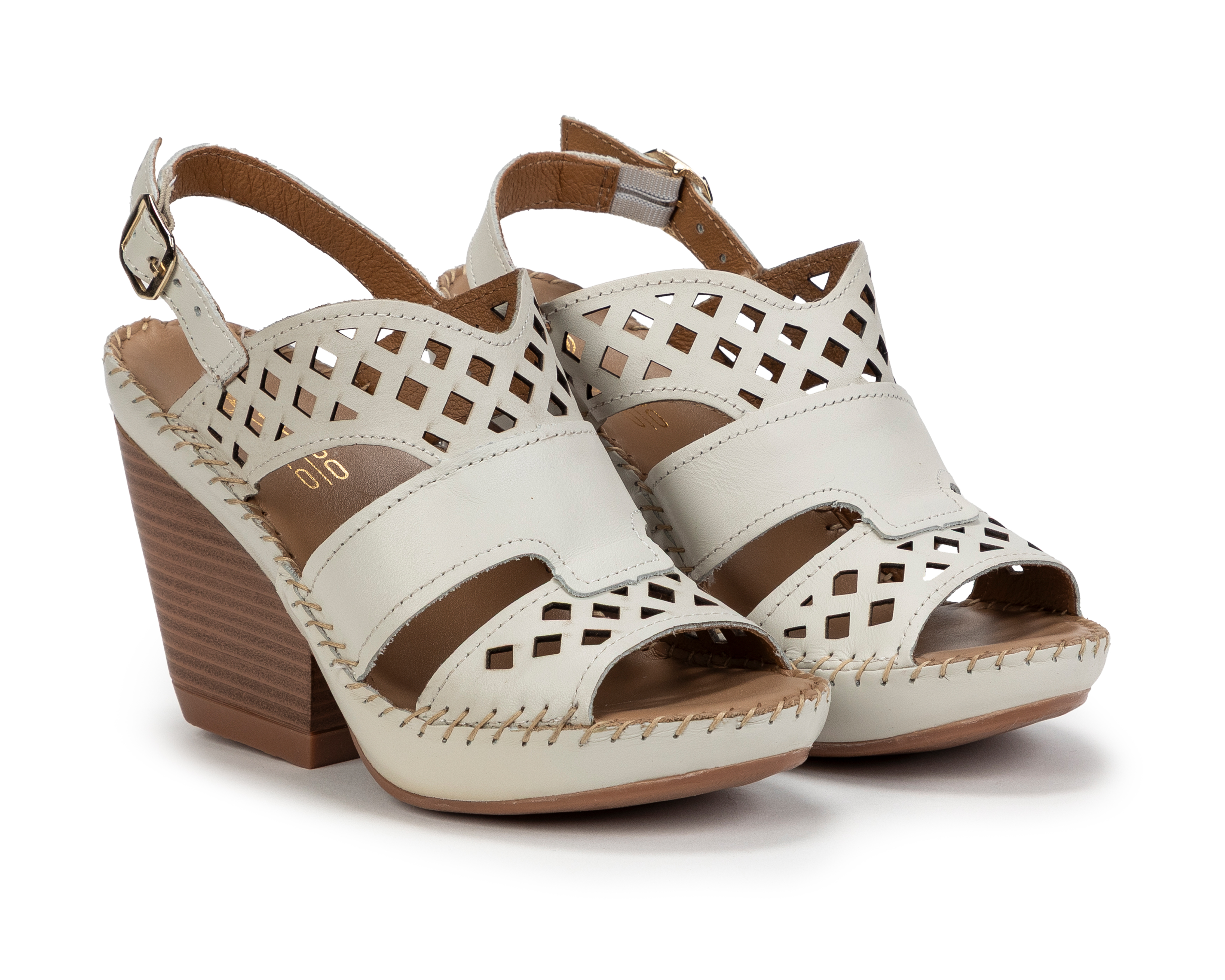 Foto 1 | Foto 1 | Sandalias Confort Lobo Solo de Piel para Mujer