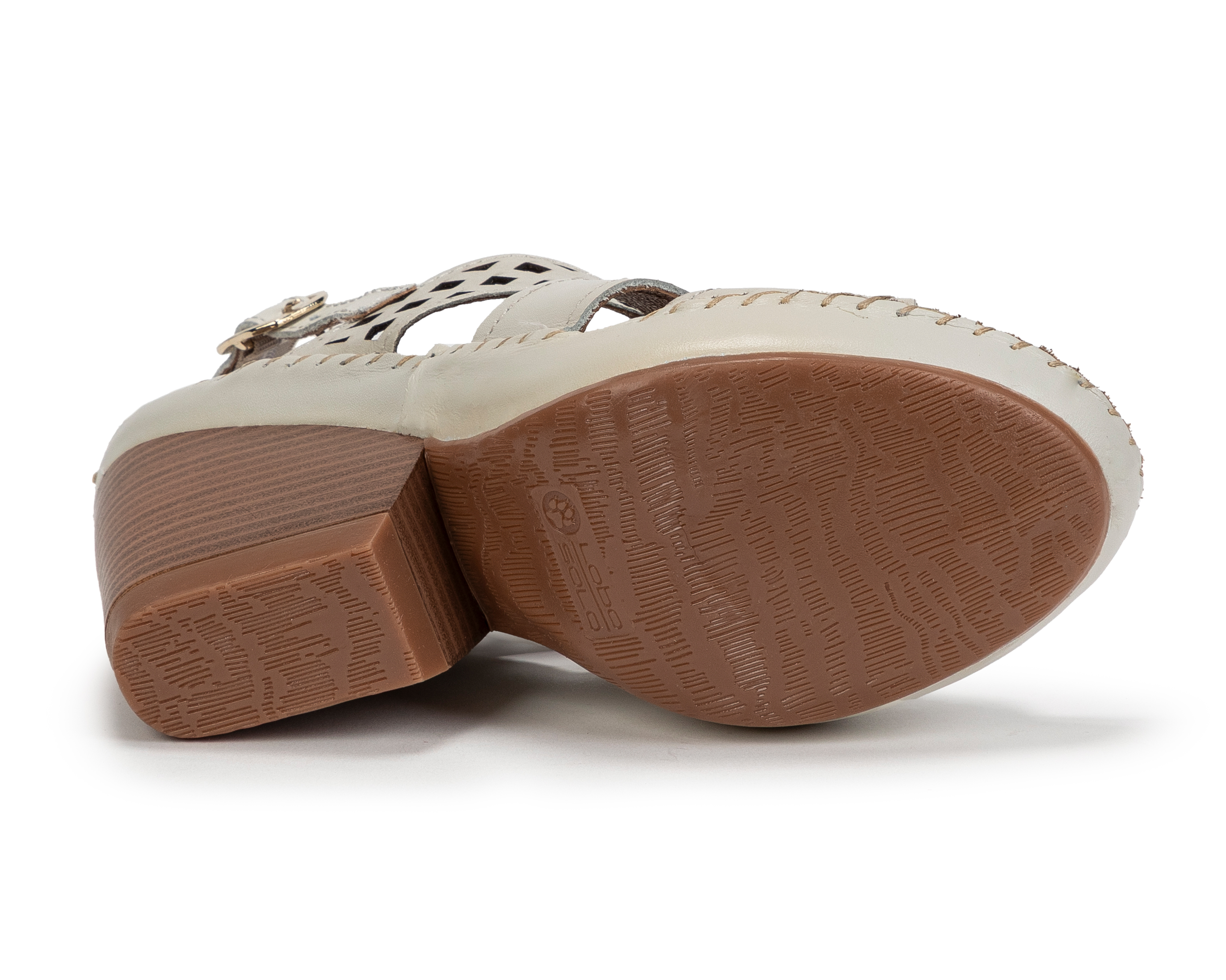 Foto 4 | Foto 4 | Sandalias Confort Lobo Solo de Piel para Mujer