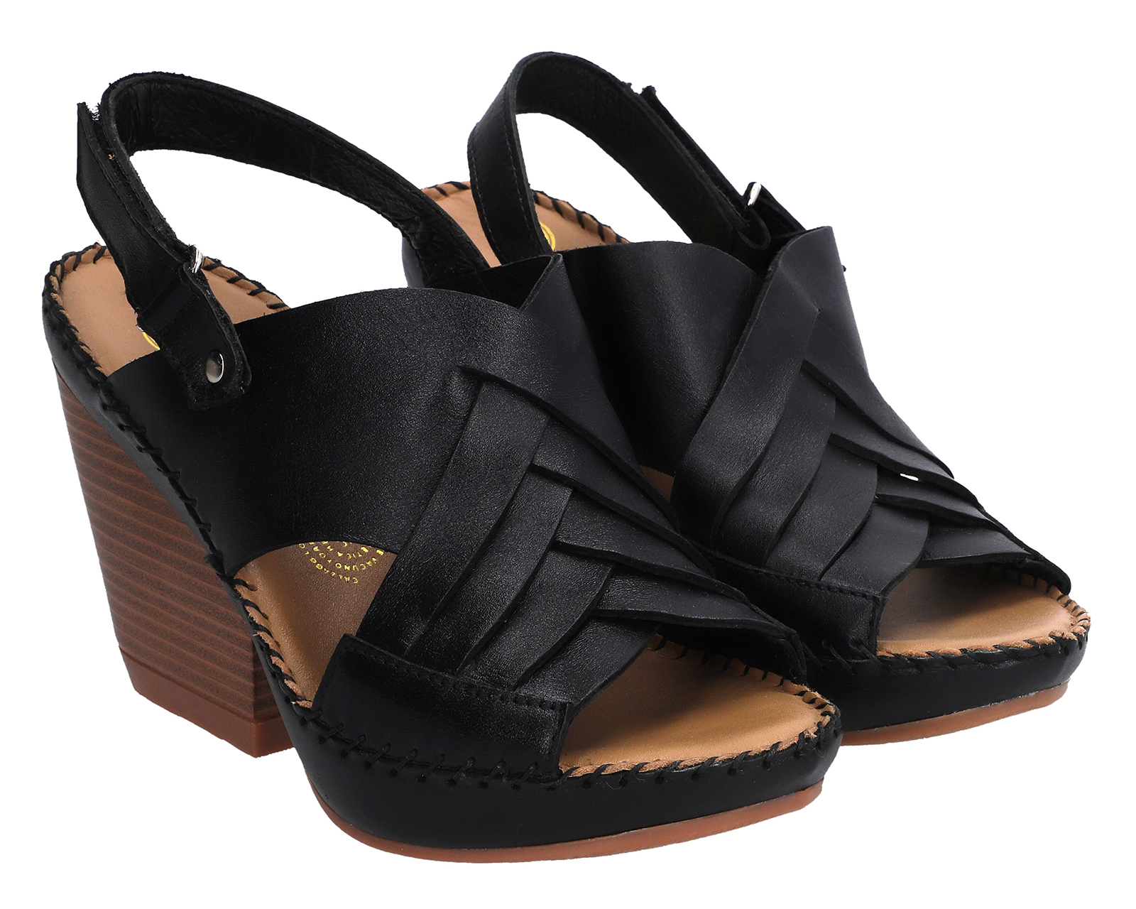 Foto 1 | Foto 1 | Sandalias Confort Lobo Solo de Piel para Mujer