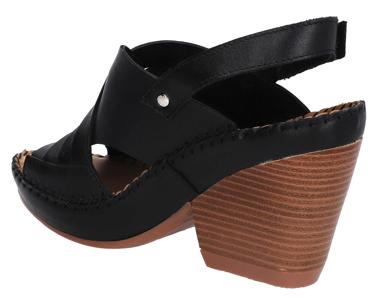 Foto 4 pulgar | Foto 3 | Sandalias Confort Lobo Solo de Piel para Mujer