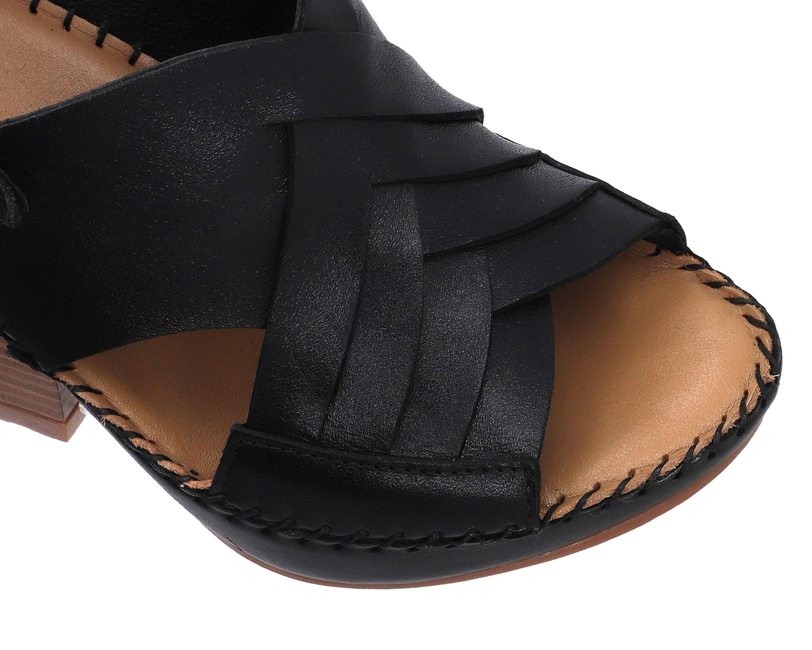 Foto 7 pulgar | Foto 6 | Sandalias Confort Lobo Solo de Piel para Mujer