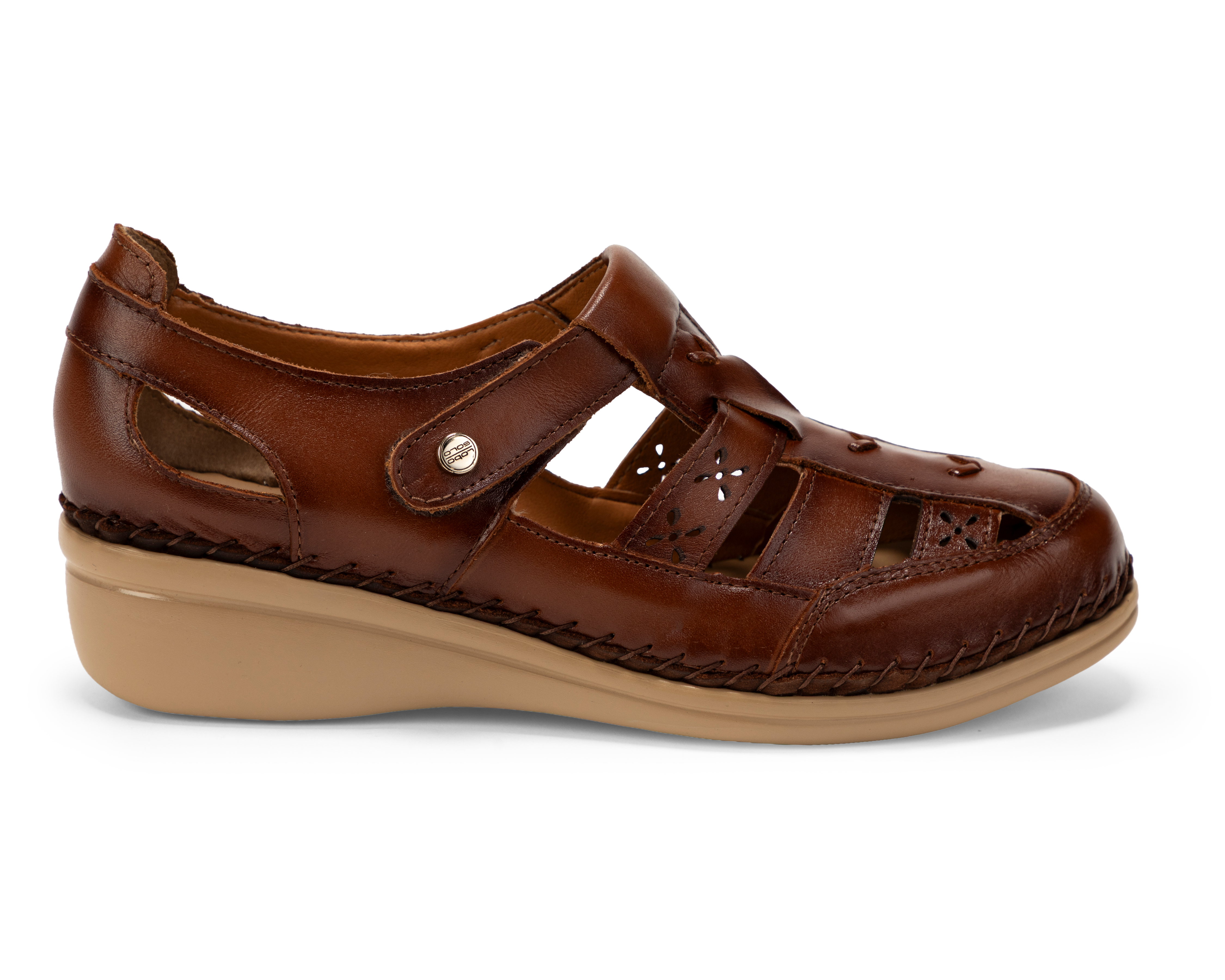 Foto 2 | Foto 2 | Sandalias Confort Lobo Solo de Piel para Mujer