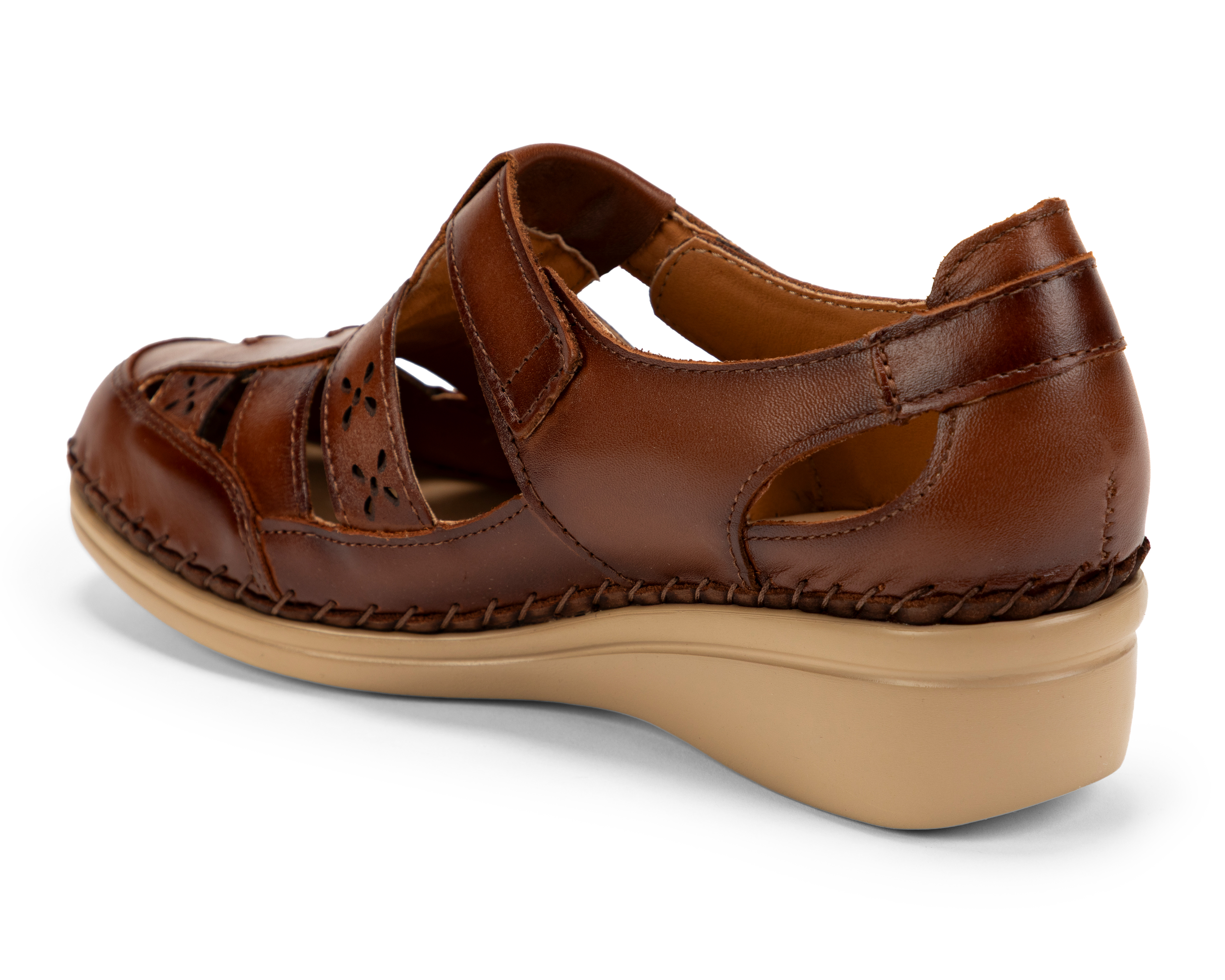 Foto 4 pulgar | Foto 3 | Sandalias Confort Lobo Solo de Piel para Mujer