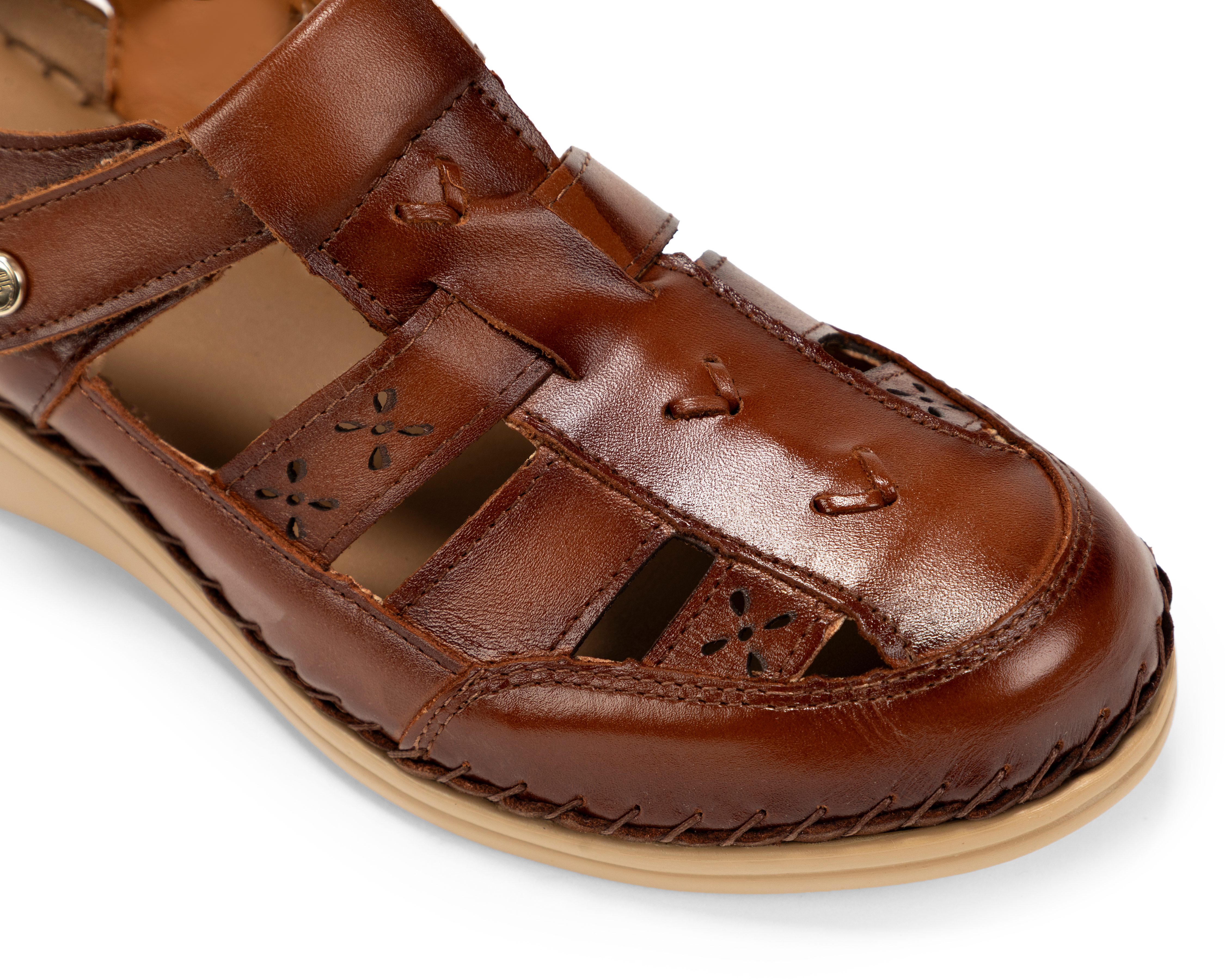 Foto 6 | Foto 6 | Sandalias Confort Lobo Solo de Piel para Mujer