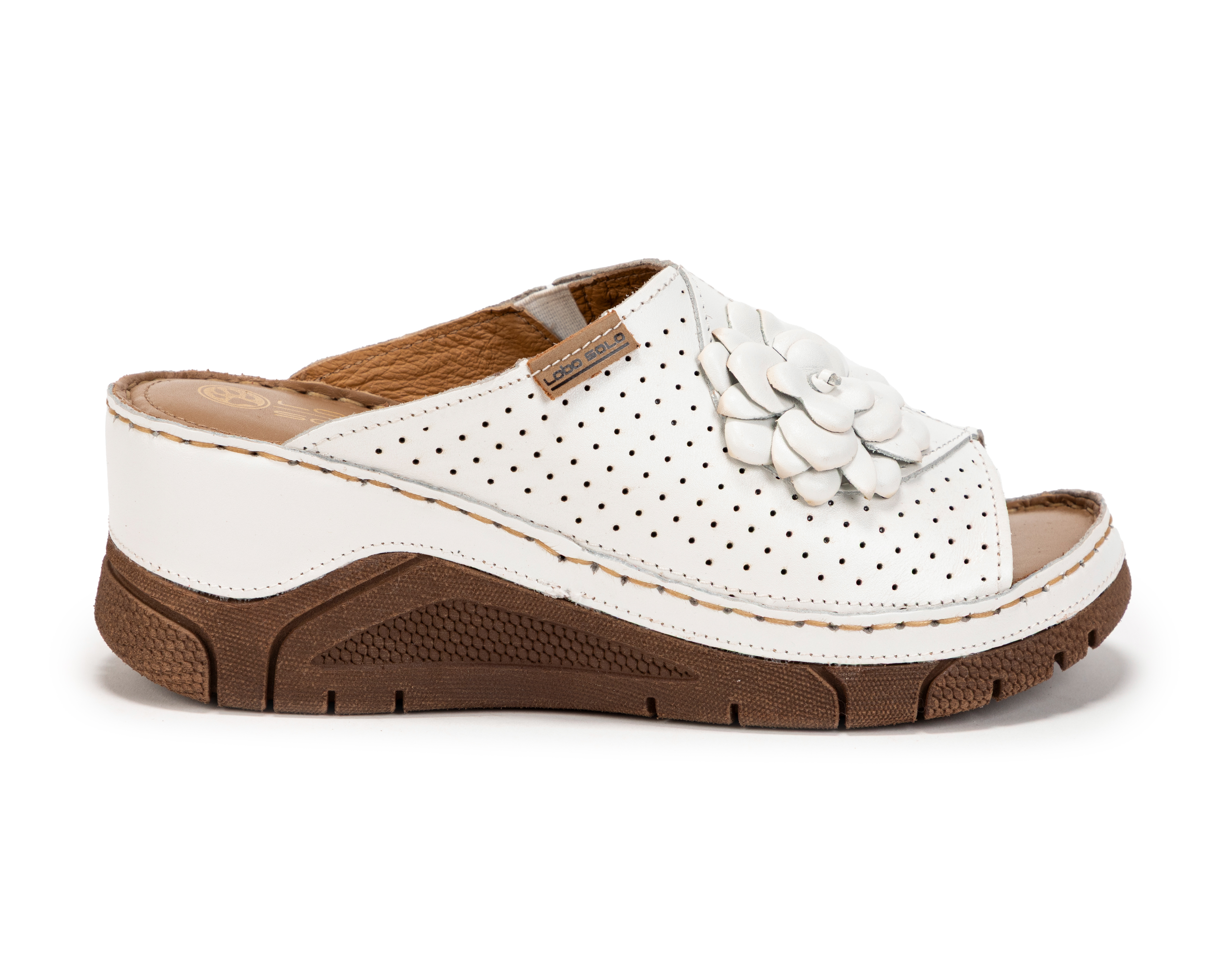 Foto 3 pulgar | Foto 2 | Sandalias Confort Lobo Solo de Piel para Mujer