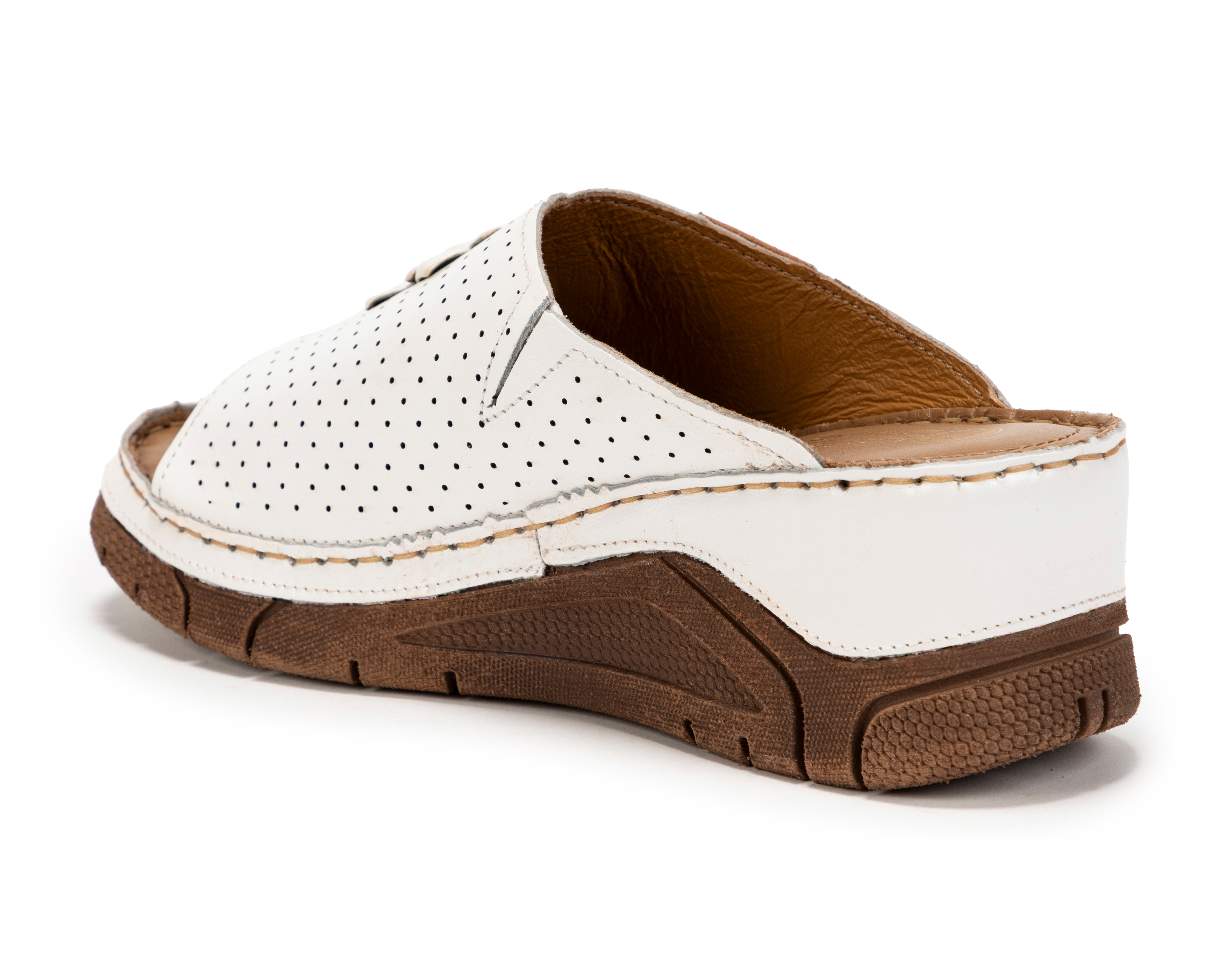 Foto 4 pulgar | Foto 3 | Sandalias Confort Lobo Solo de Piel para Mujer