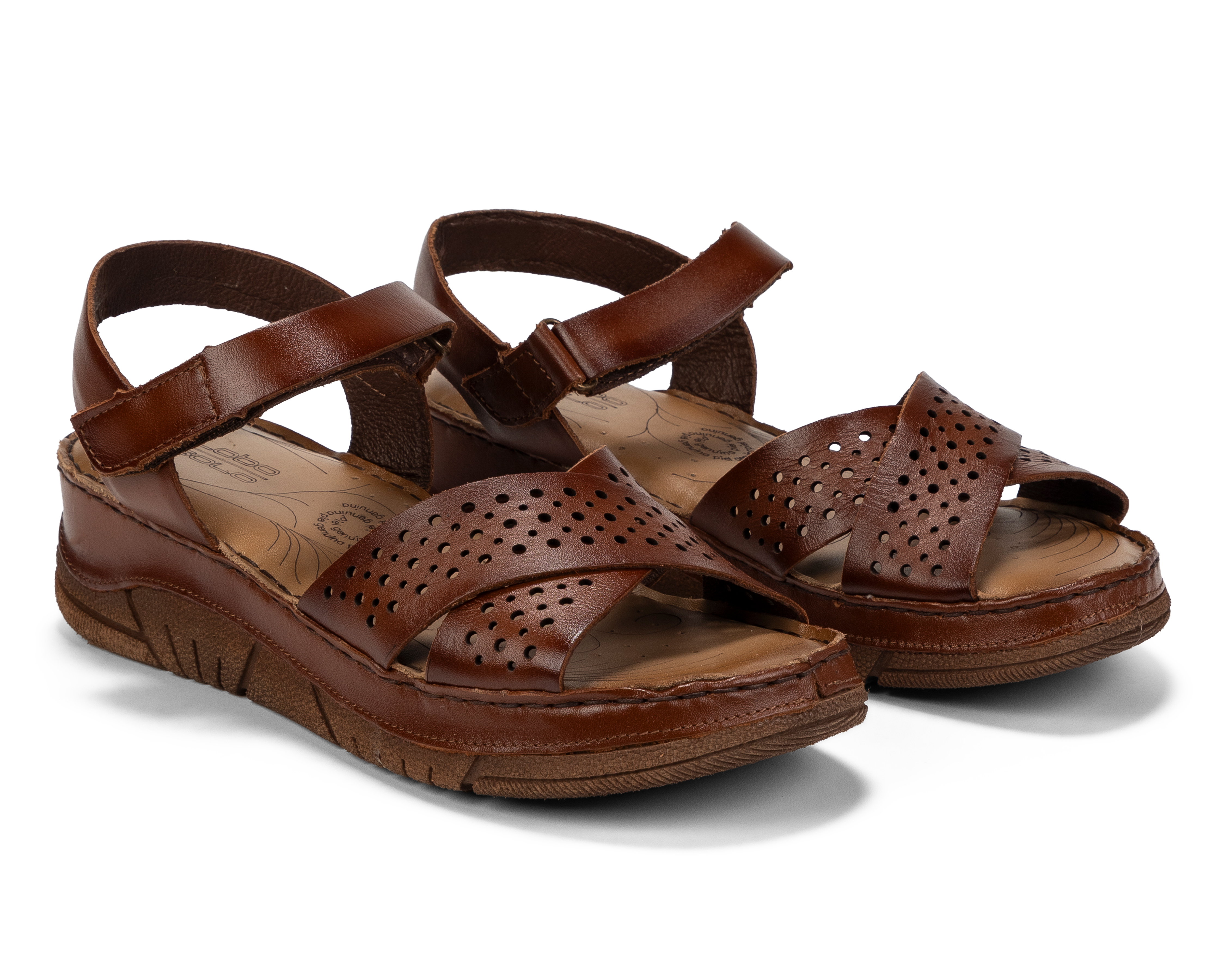 Foto 1 | Foto 1 | Sandalias Confort Lobo Solo de Piel para Mujer