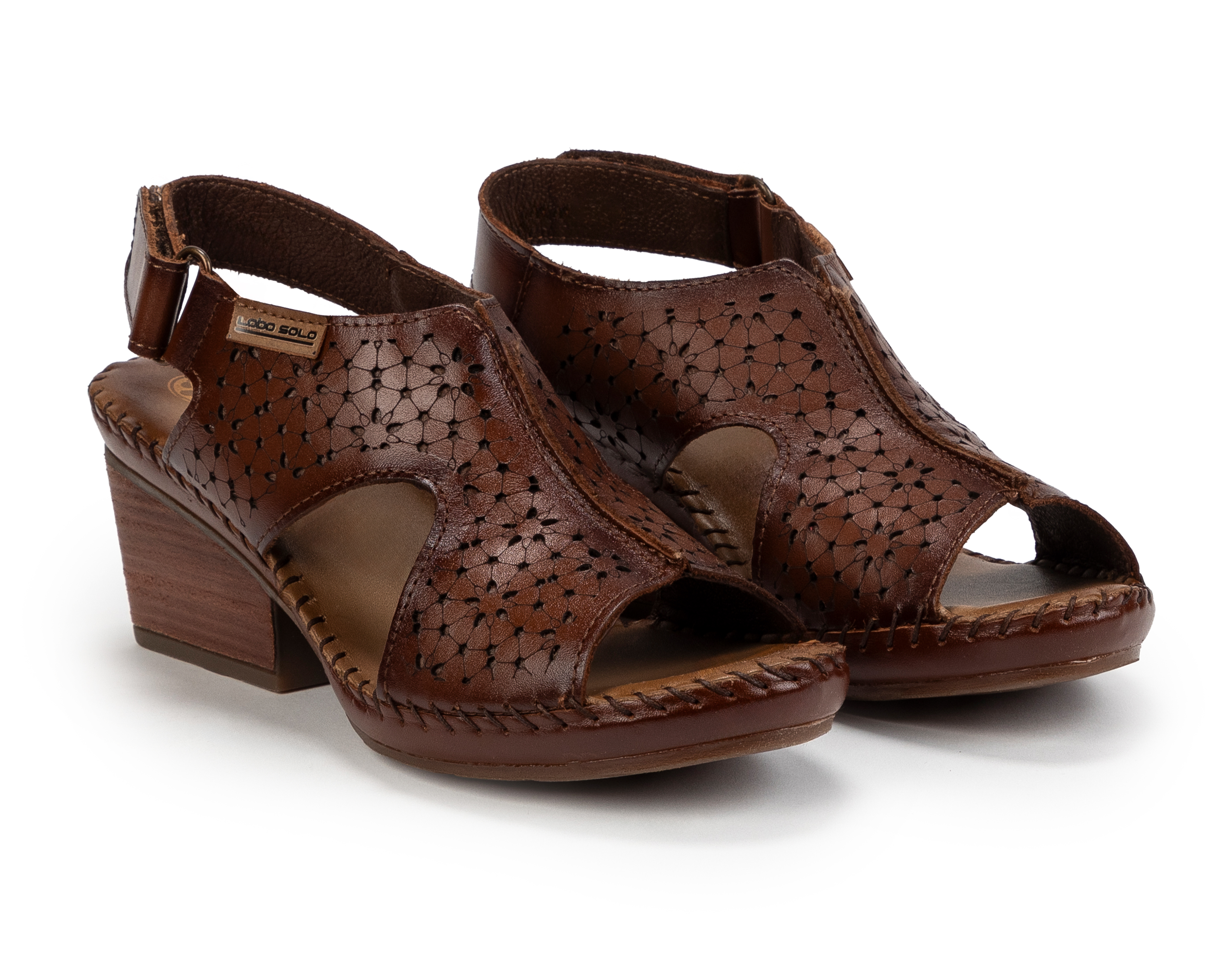 Sandalias Confort Lobo Solo de Piel para Mujer