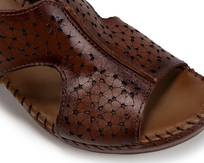 Foto 6 | Foto 6 | Sandalias Confort Lobo Solo de Piel para Mujer