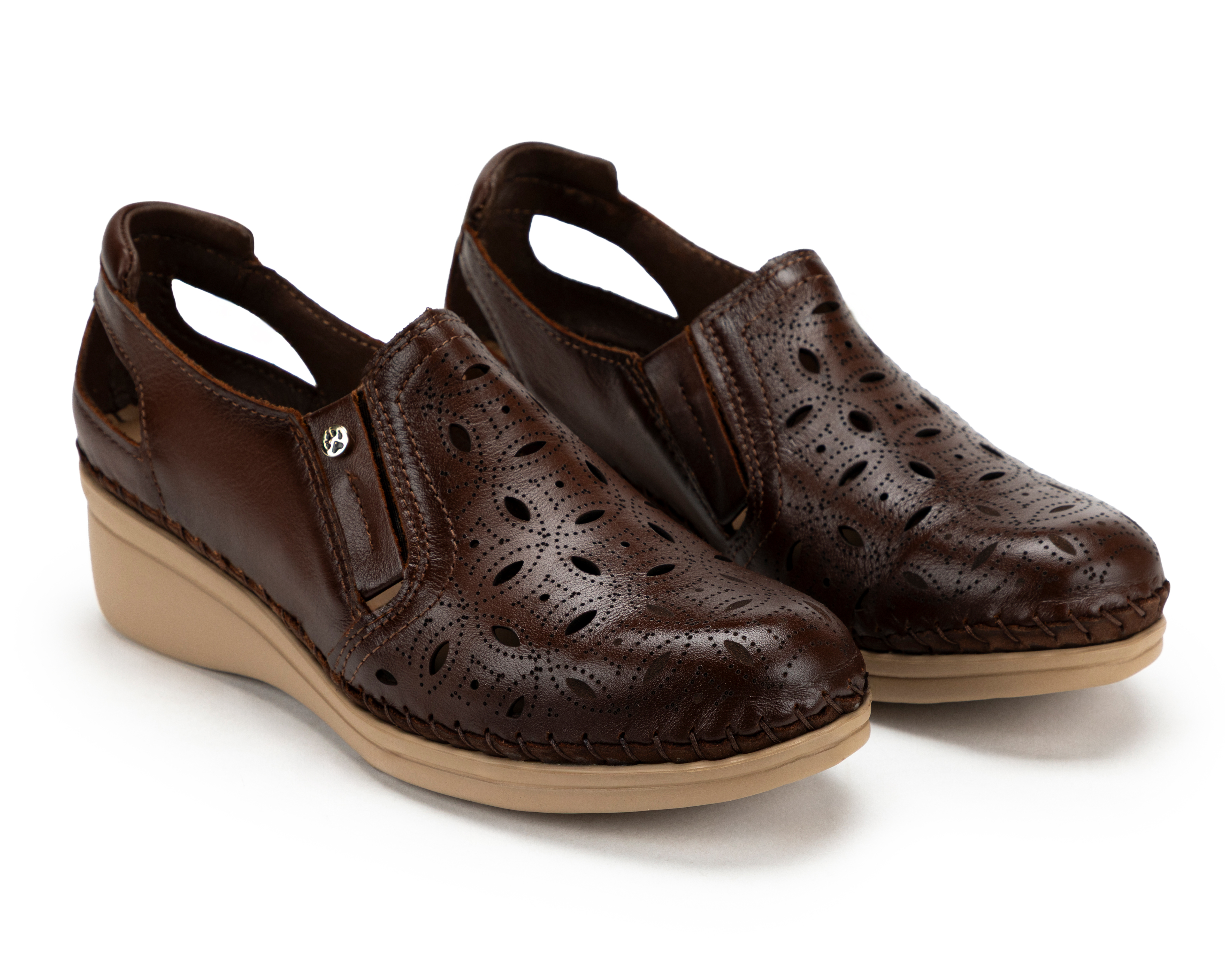 Zapatos Confort Lobo Solo de Piel para Mujer