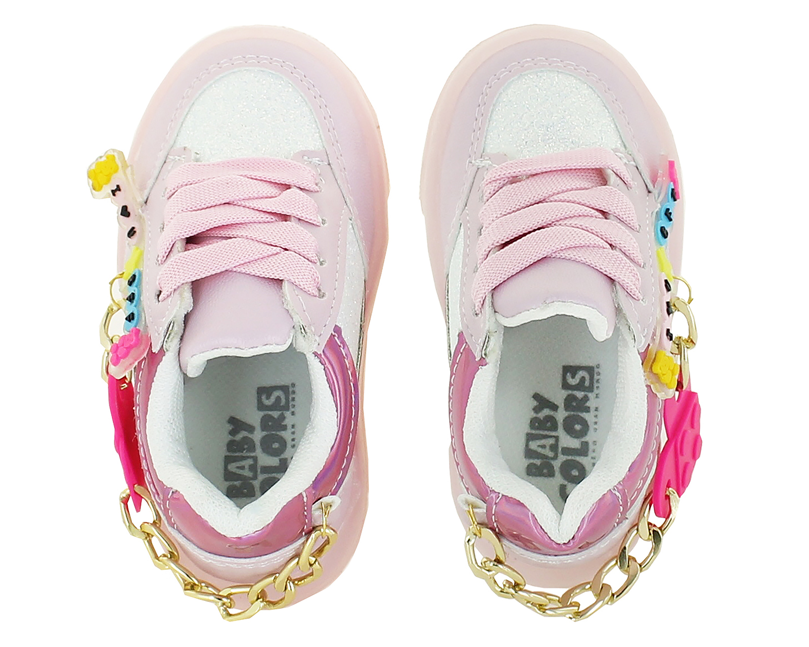 Foto 4 | Foto 4 | Tenis Baby Colors para Bebé Niña con Colgante