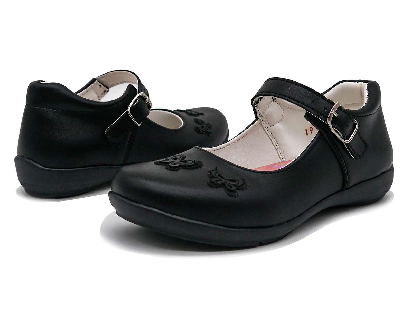 Foto 1 | Foto 1 | Zapatos Escolares Grafito para Niña