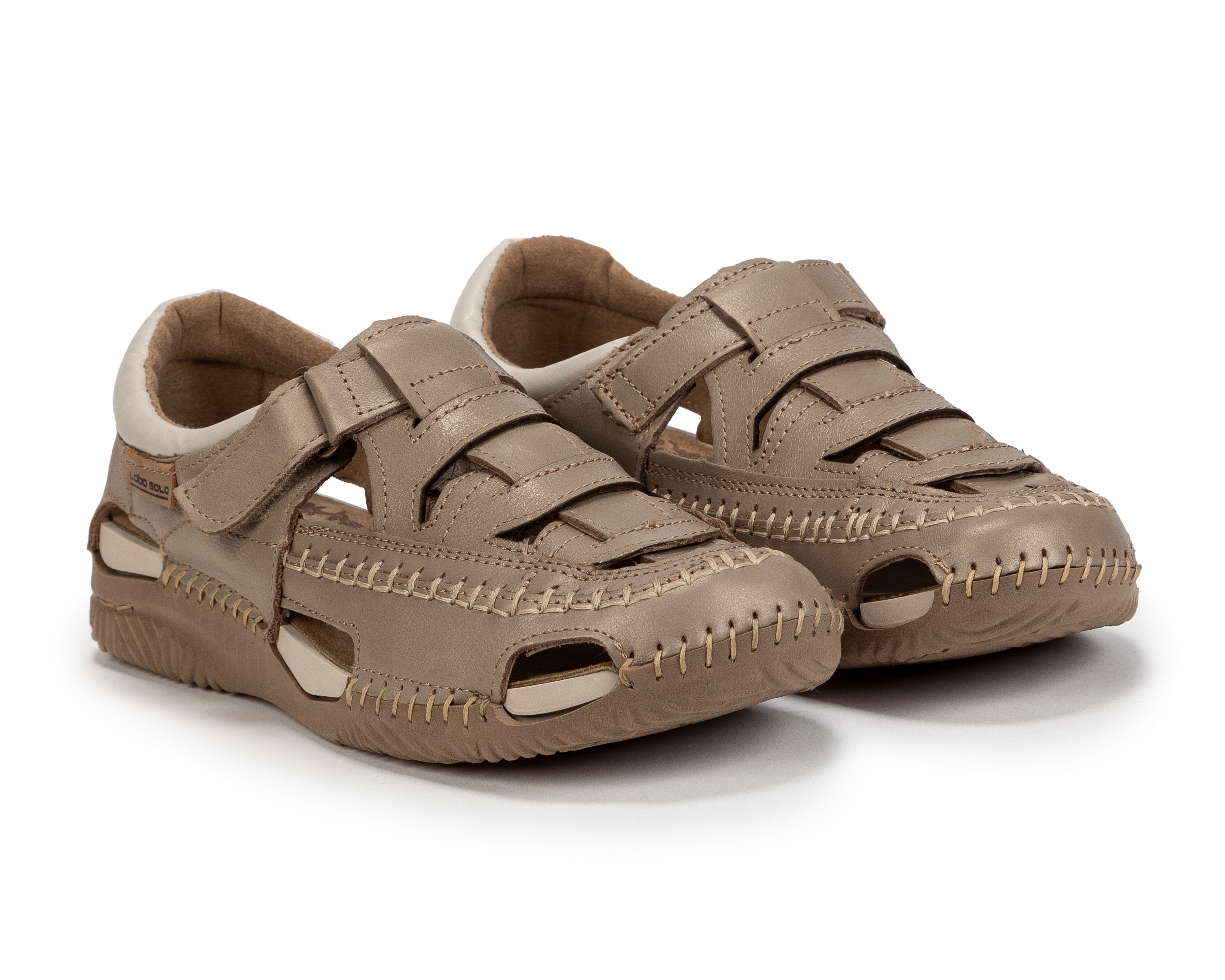 Foto 1 | Foto 1 | Sandalias Confort Lobo Solo de Piel para Mujer