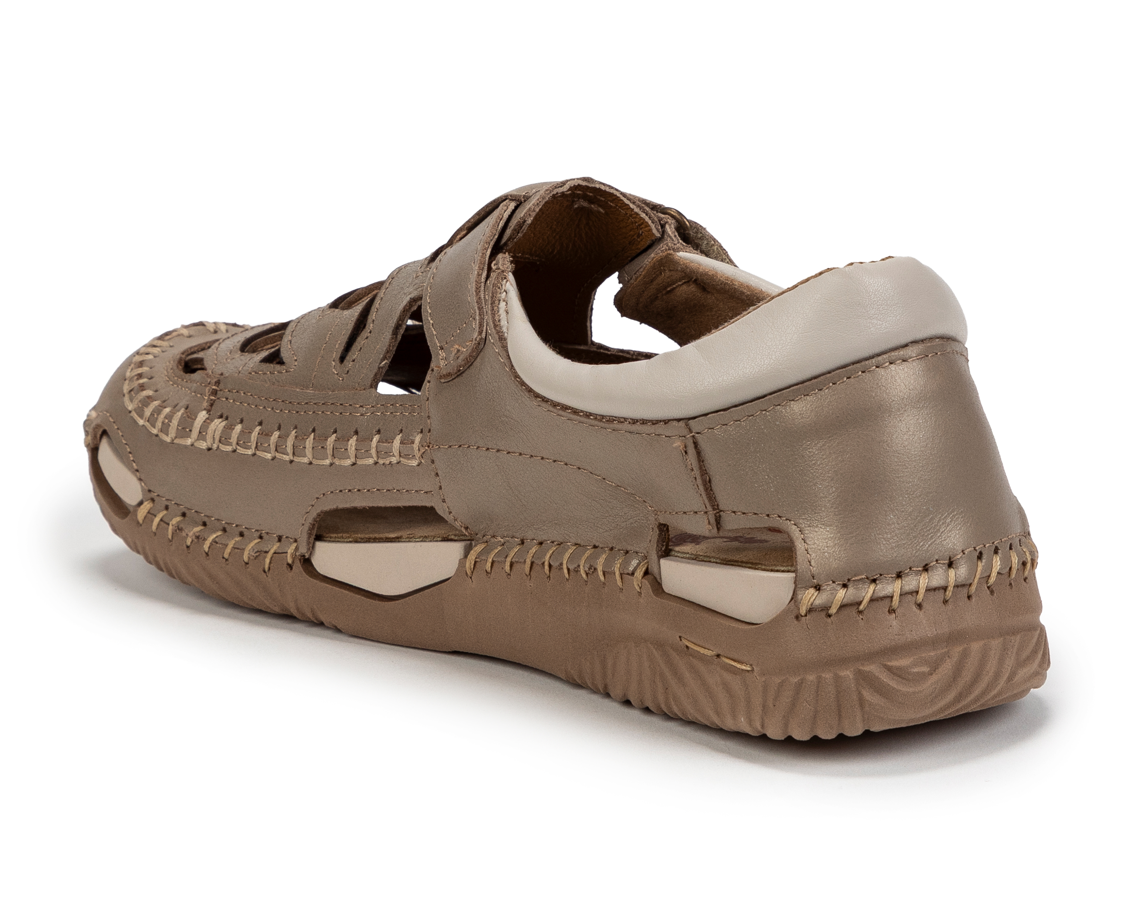 Foto 4 pulgar | Foto 3 | Sandalias Confort Lobo Solo de Piel para Mujer