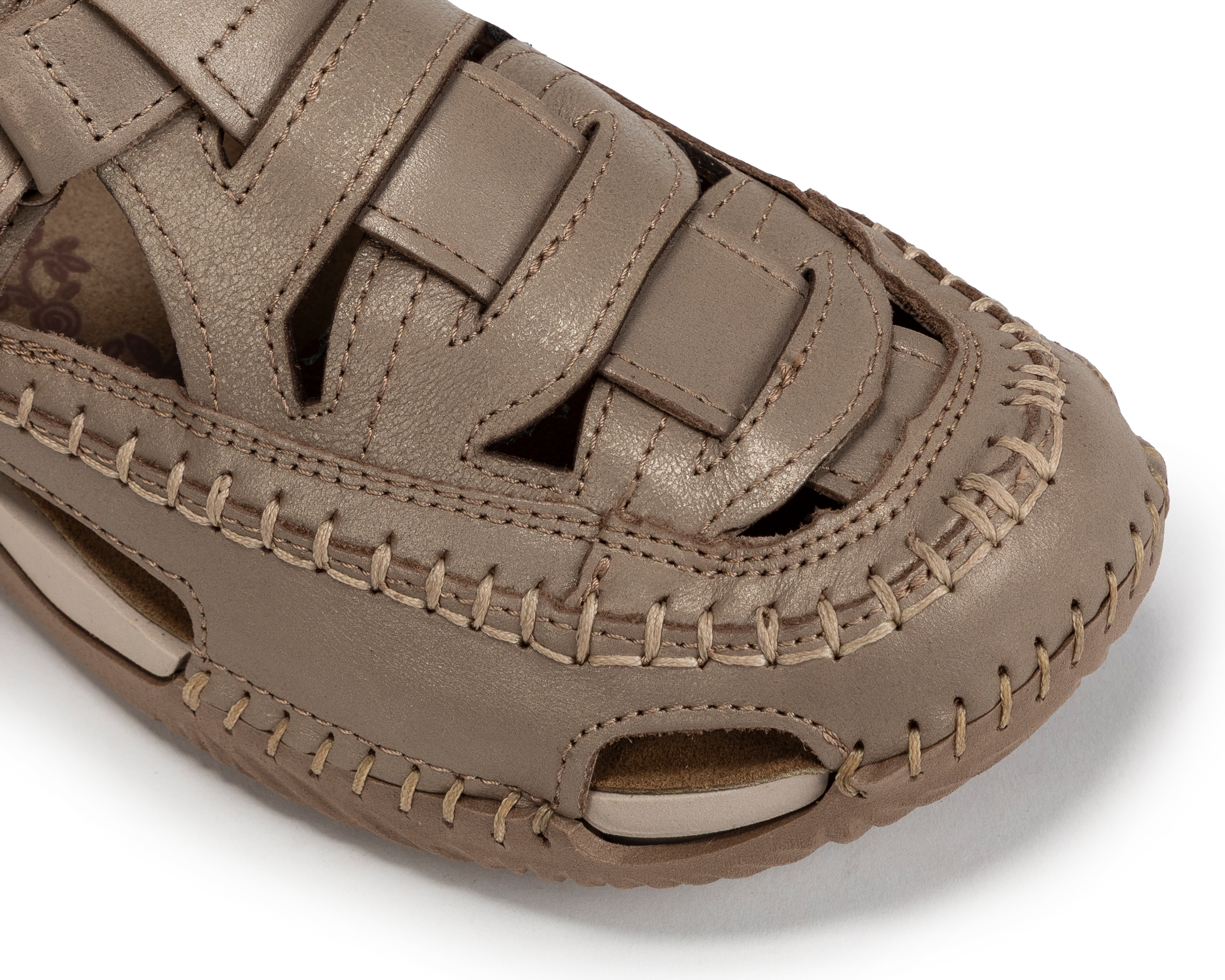 Foto 7 pulgar | Foto 6 | Sandalias Confort Lobo Solo de Piel para Mujer