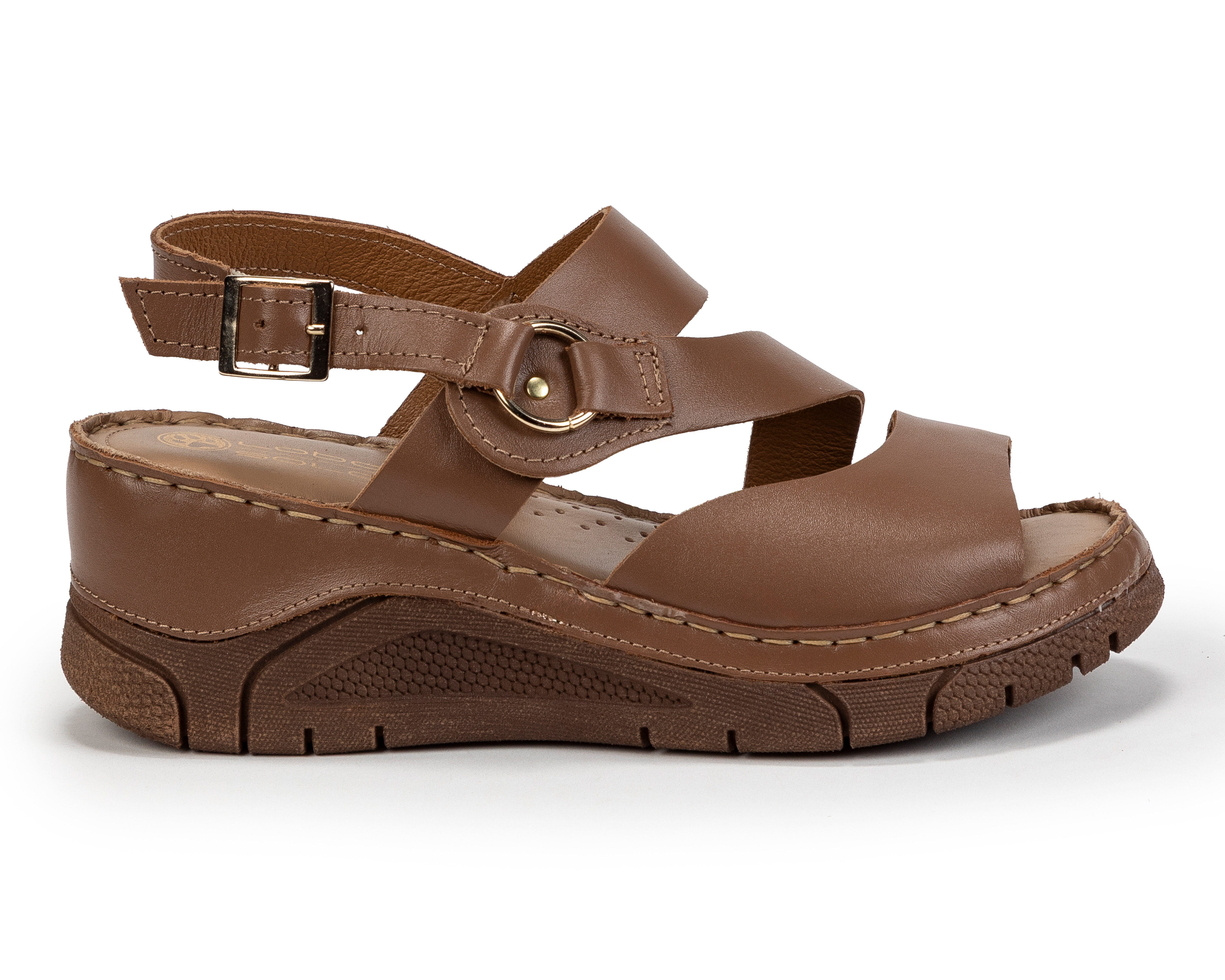 Foto 2 | Foto 2 | Sandalias Confort Lobo Solo de Piel para Mujer