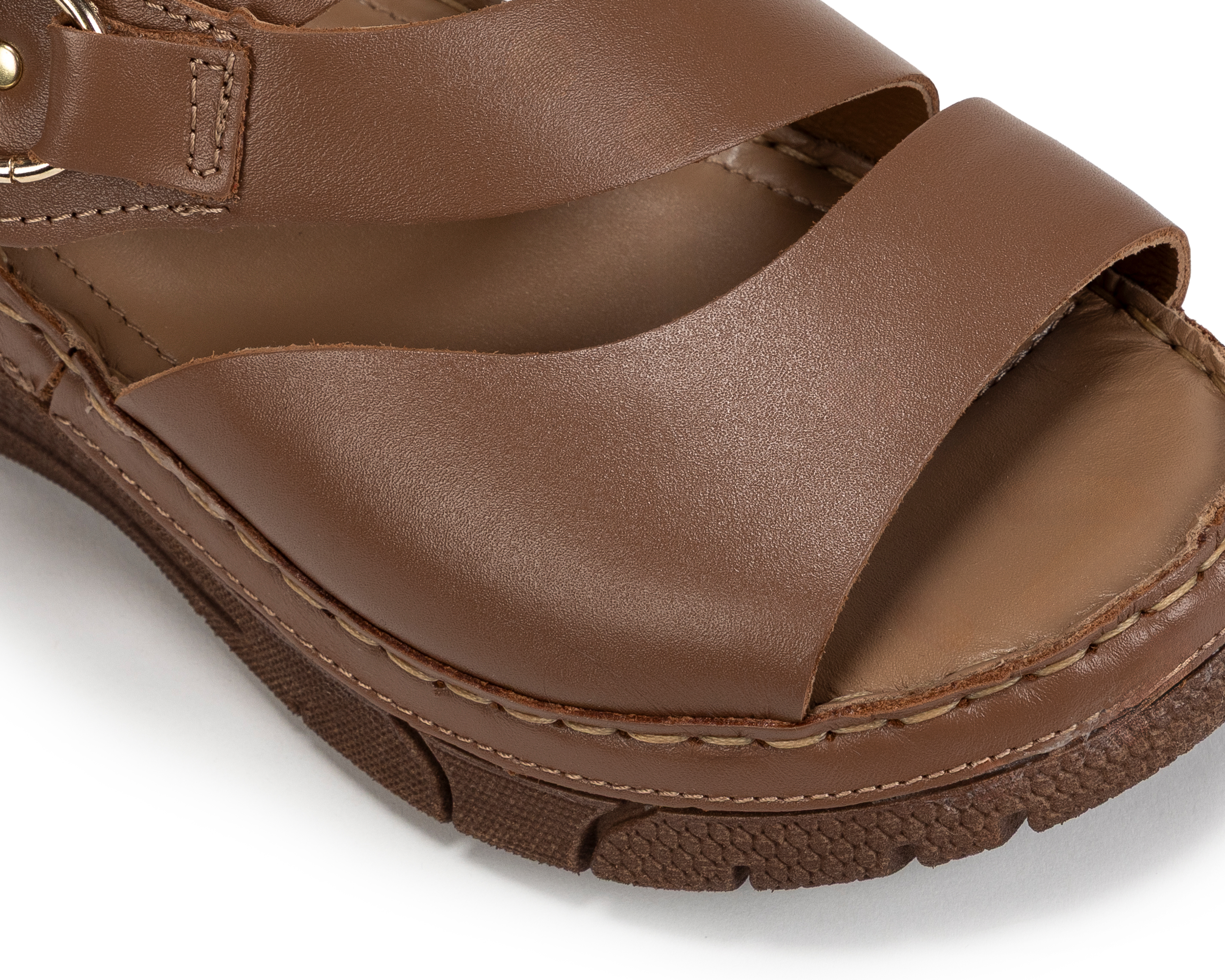 Foto 6 | Foto 6 | Sandalias Confort Lobo Solo de Piel para Mujer