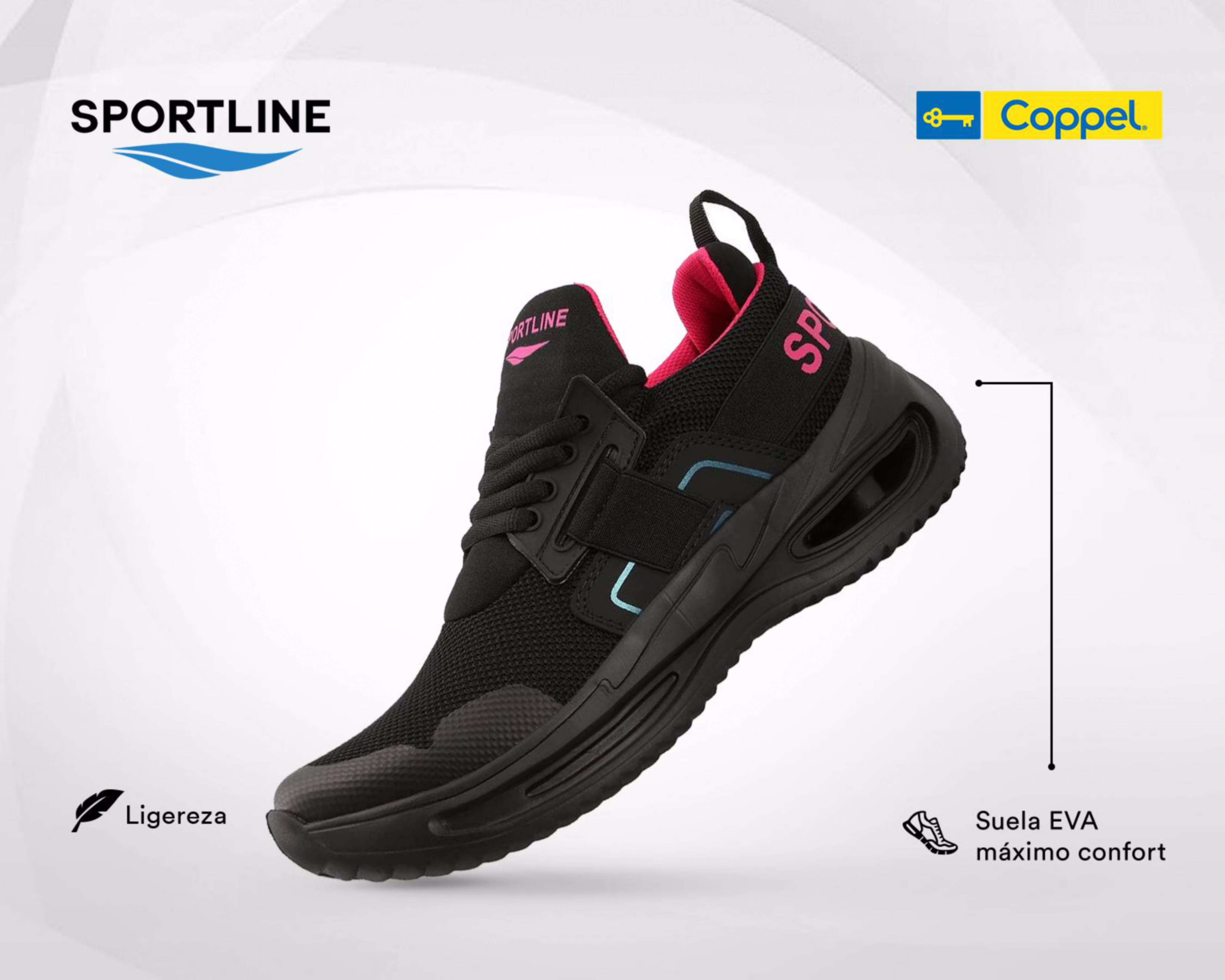 Foto 7 | Foto 7 | Tenis para Correr Sportline para Mujer